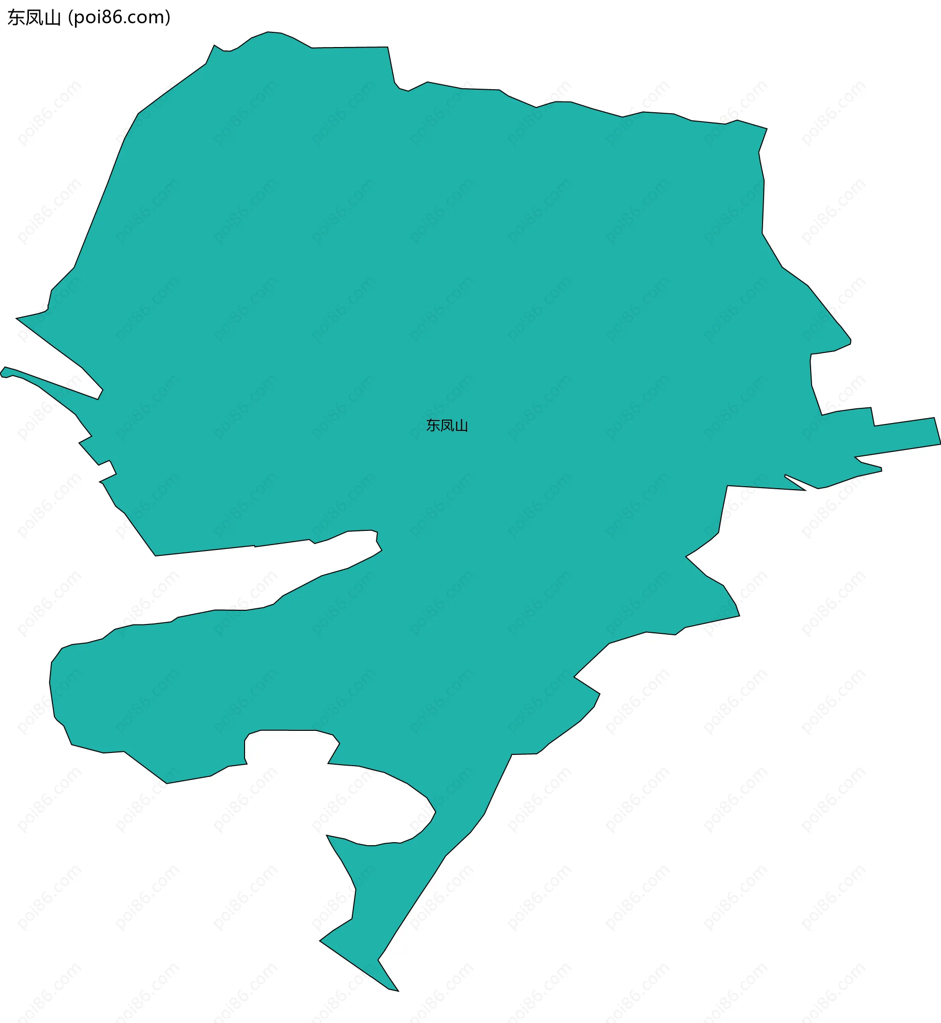 东凤山边界地图