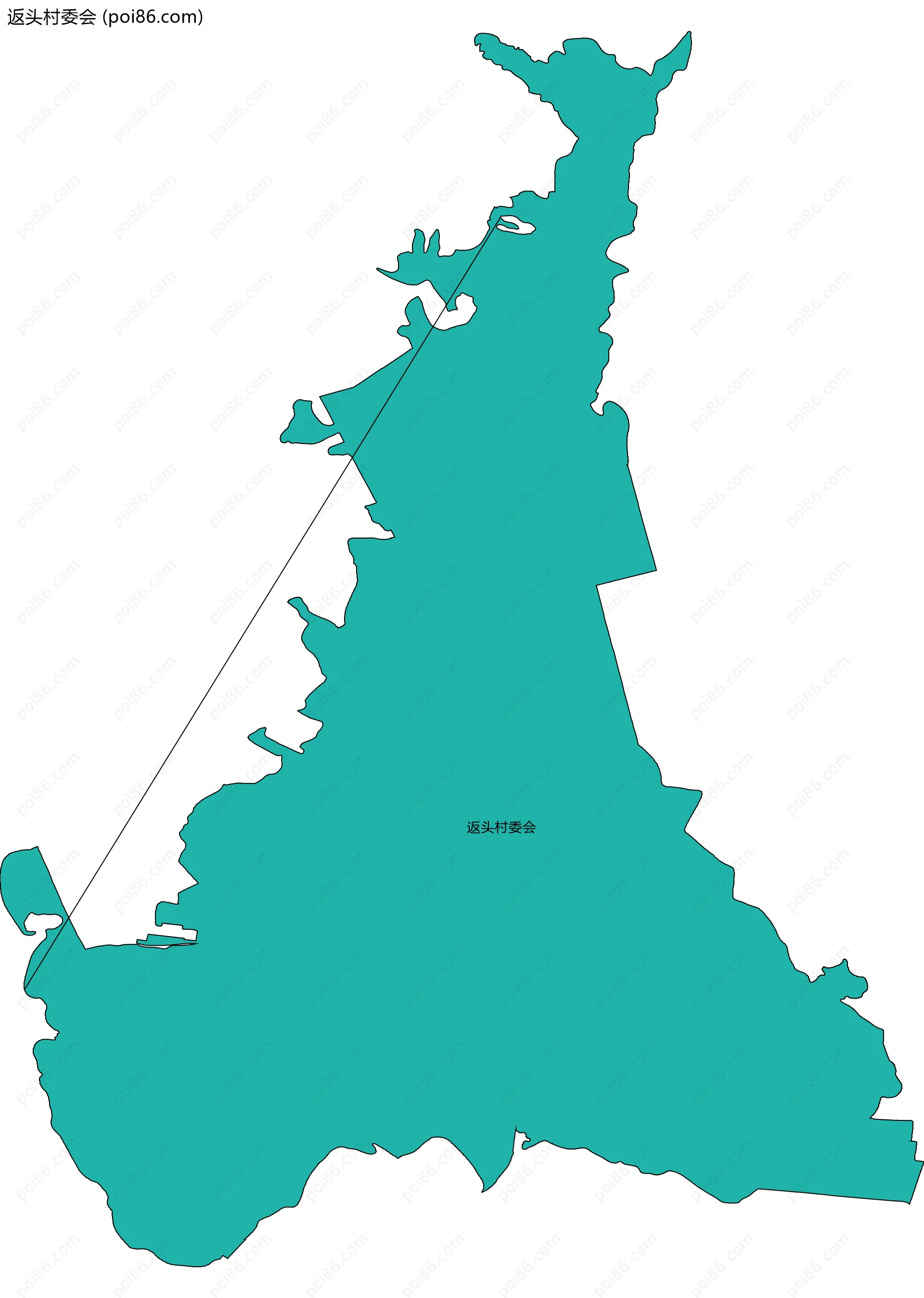 返头村委会边界地图