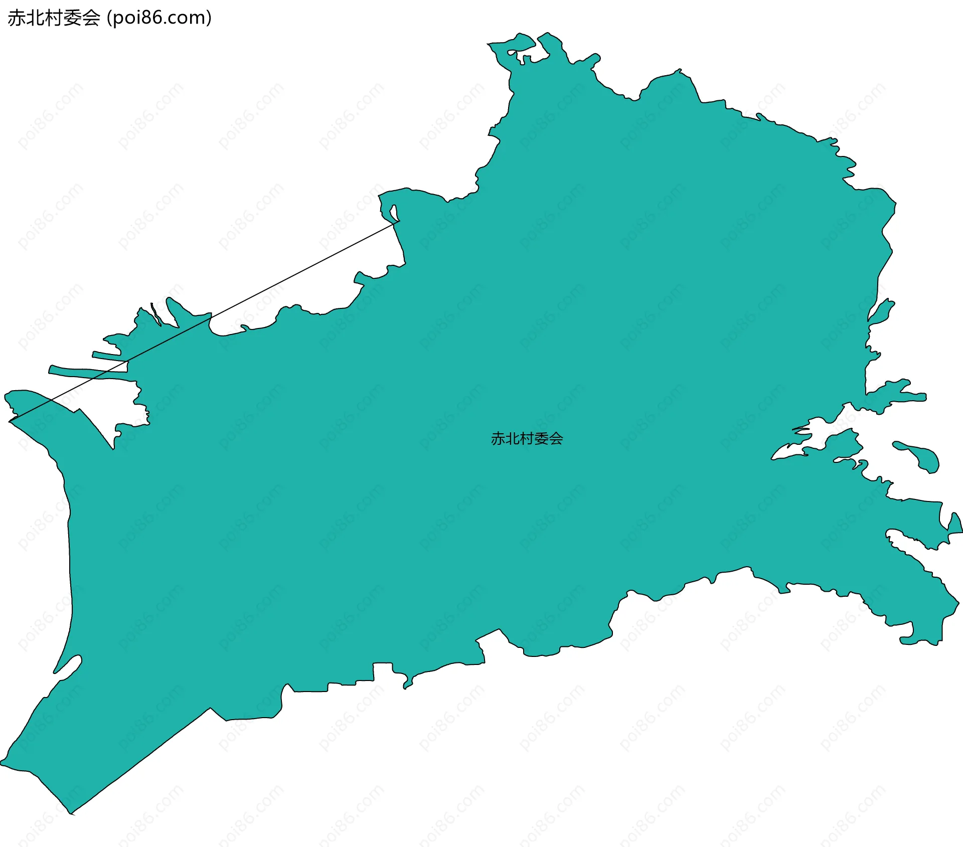 赤北村委会边界地图