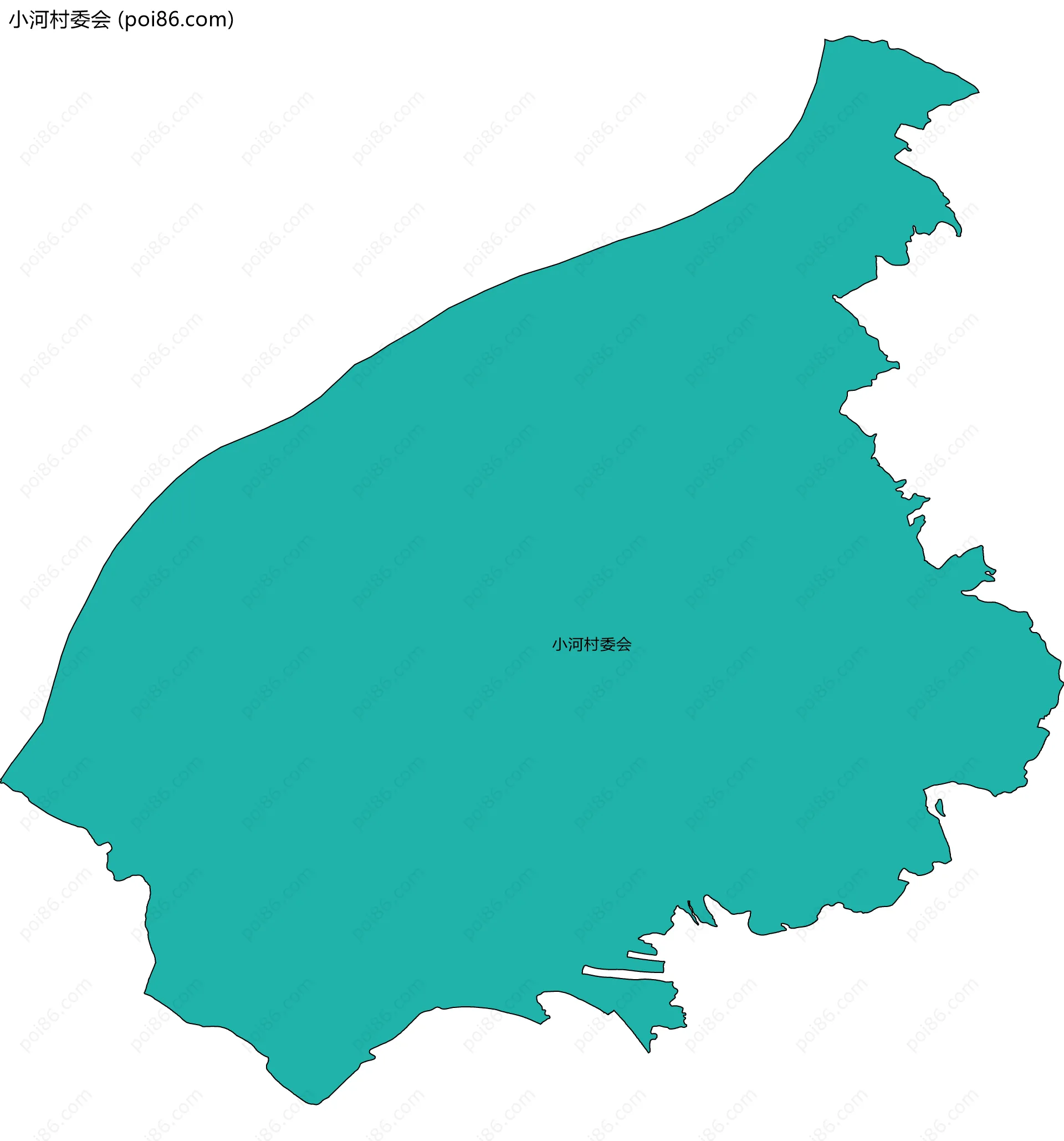 小河村委会边界地图