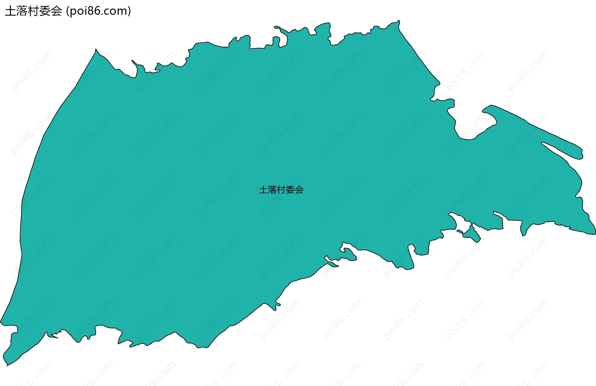 土落村委会边界地图