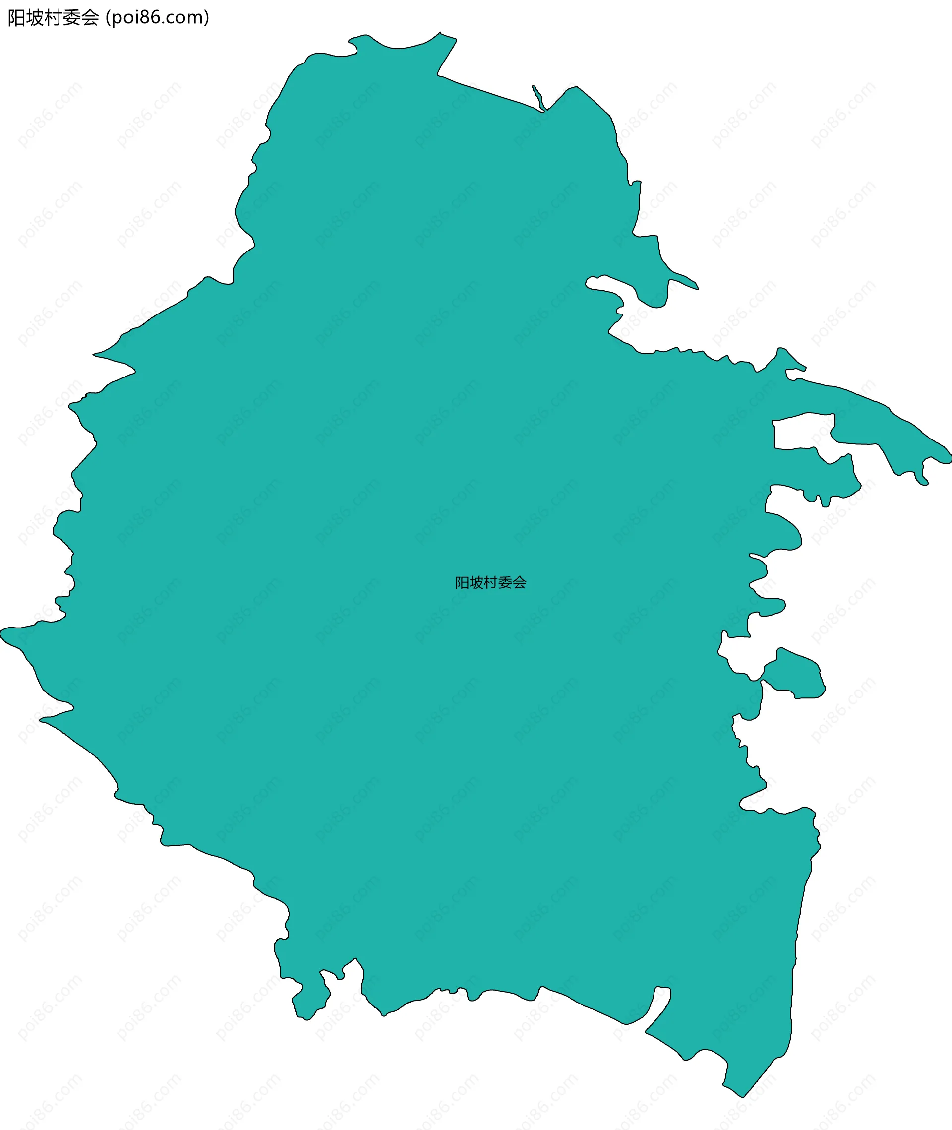 阳坡村委会边界地图