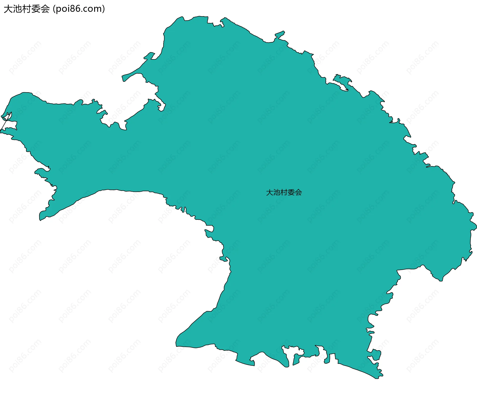 大池村委会边界地图