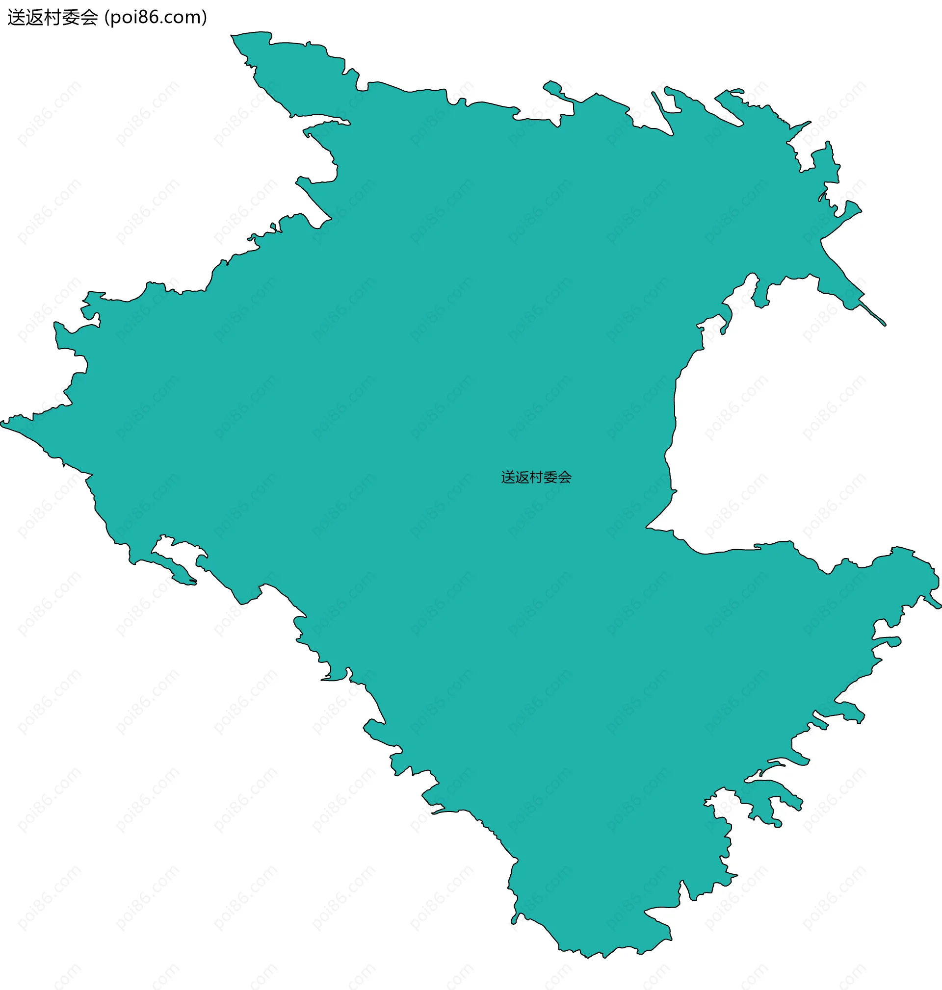 送返村委会边界地图