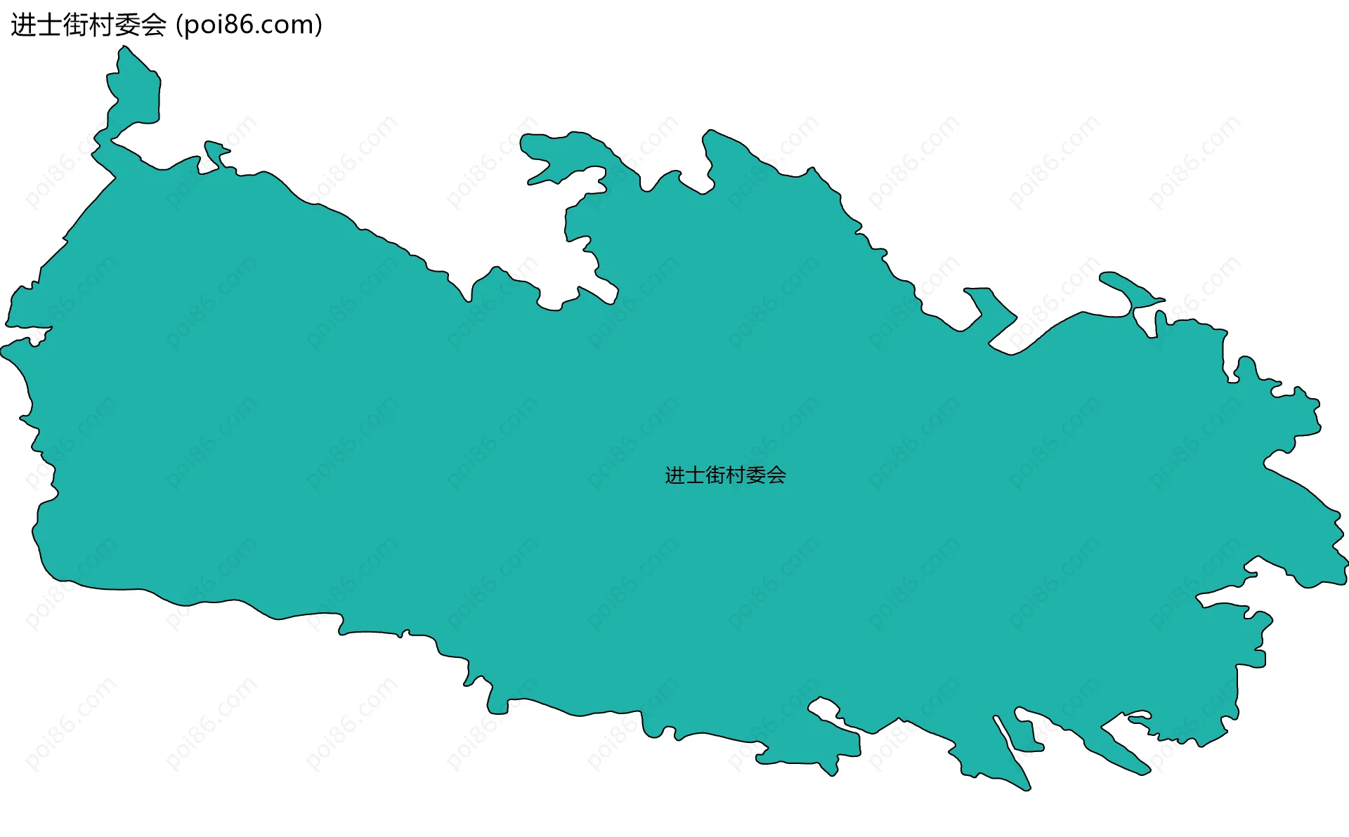 进士街村委会边界地图