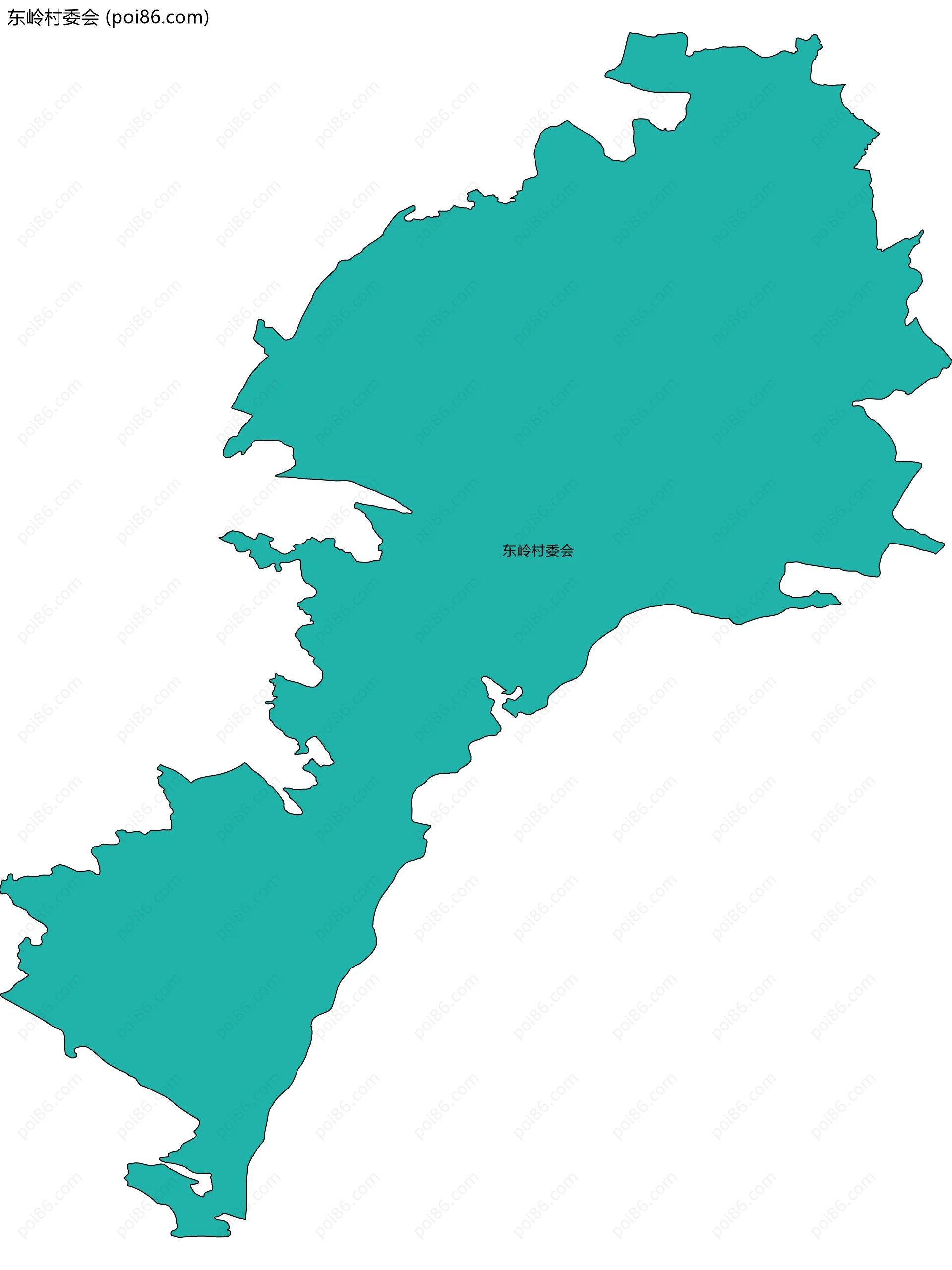 东岭村委会边界地图