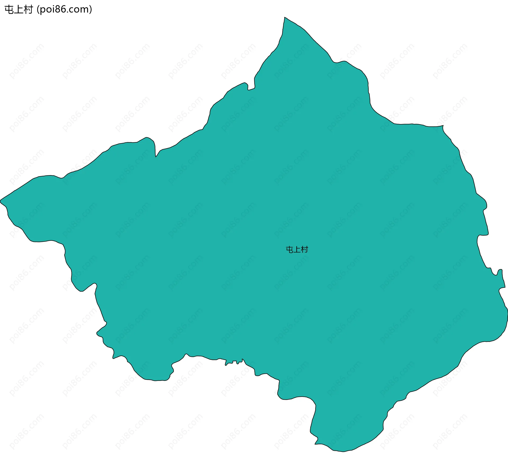 屯上村边界地图