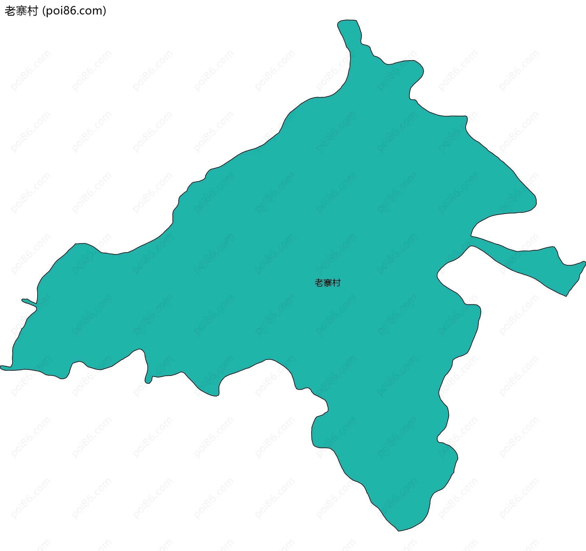 老寨村边界地图