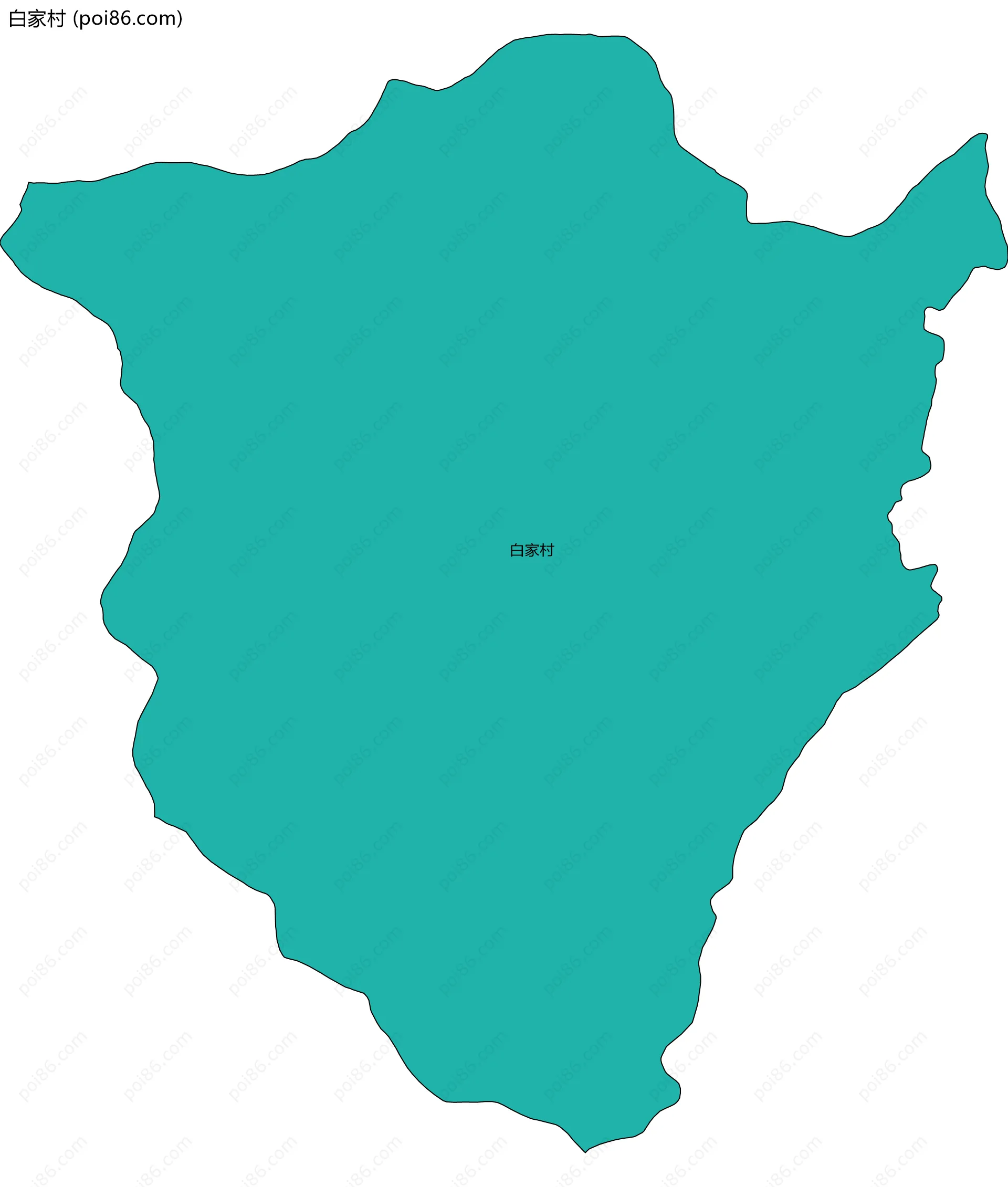 白家村边界地图