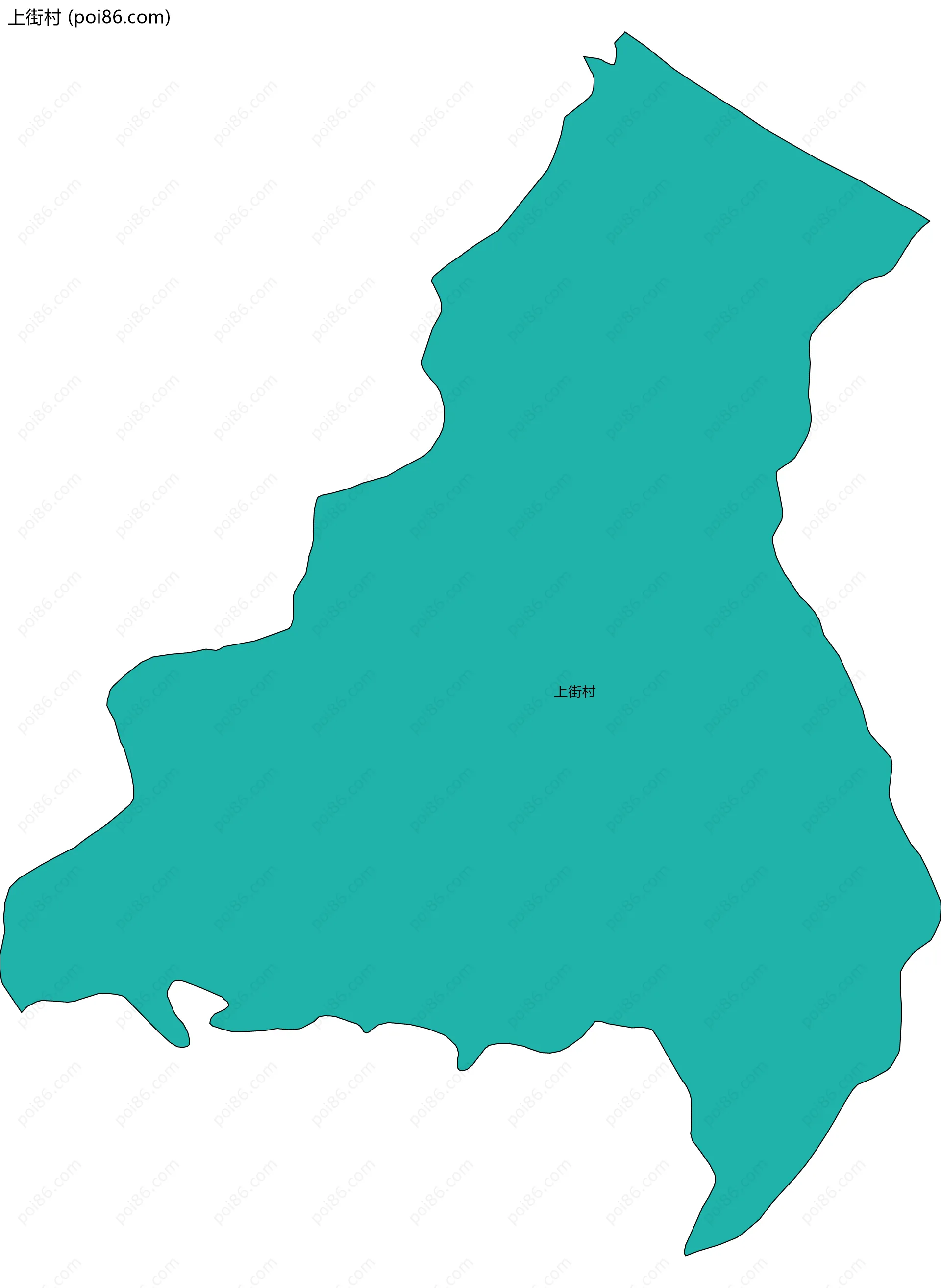 上街村边界地图