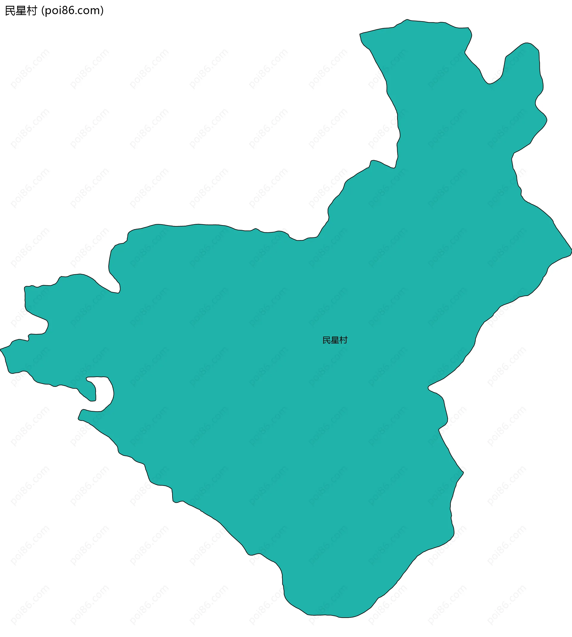 民星村边界地图