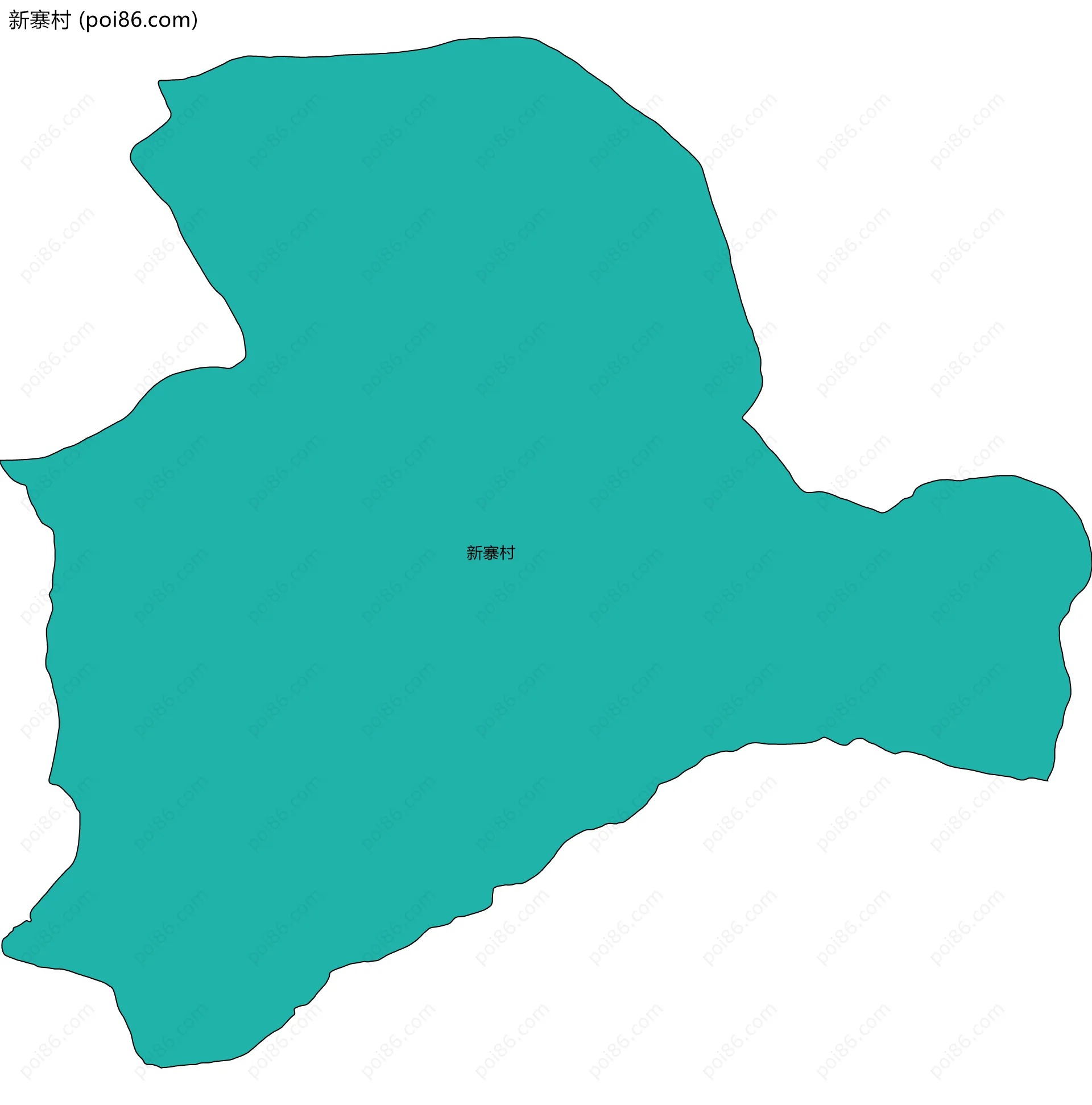 新寨村边界地图