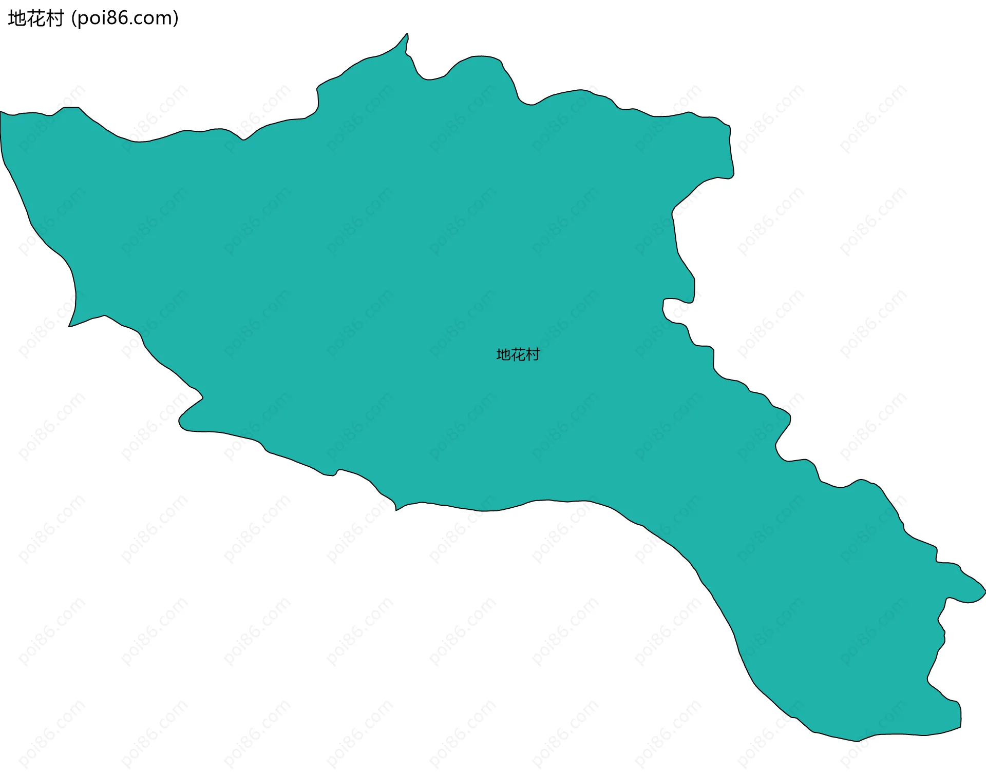 地花村边界地图
