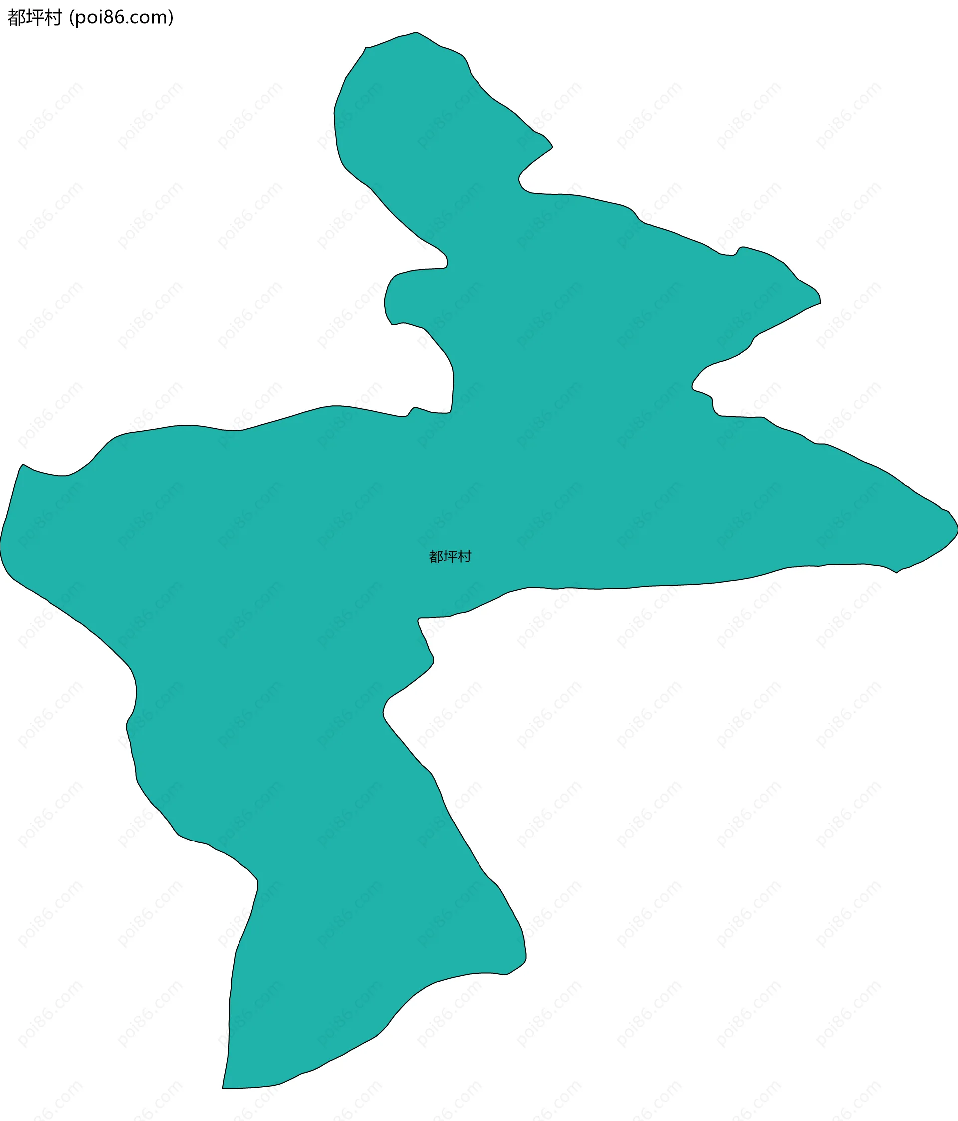 都坪村边界地图