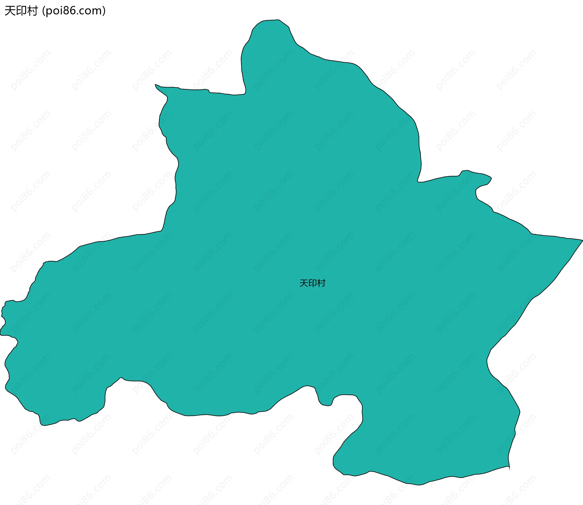 天印村边界地图