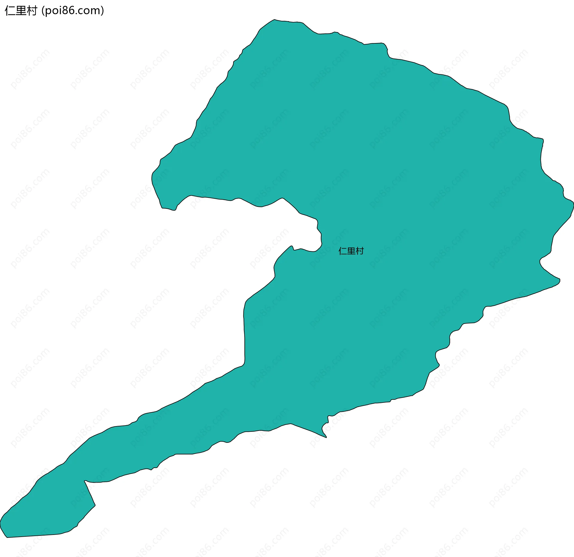 仁里村边界地图