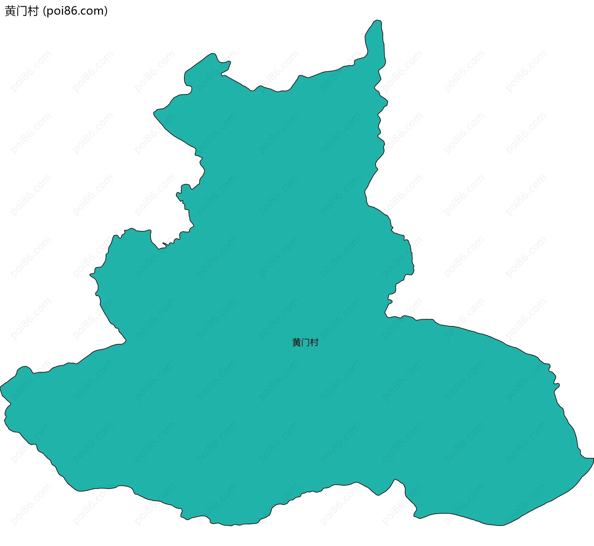 黄门村边界地图