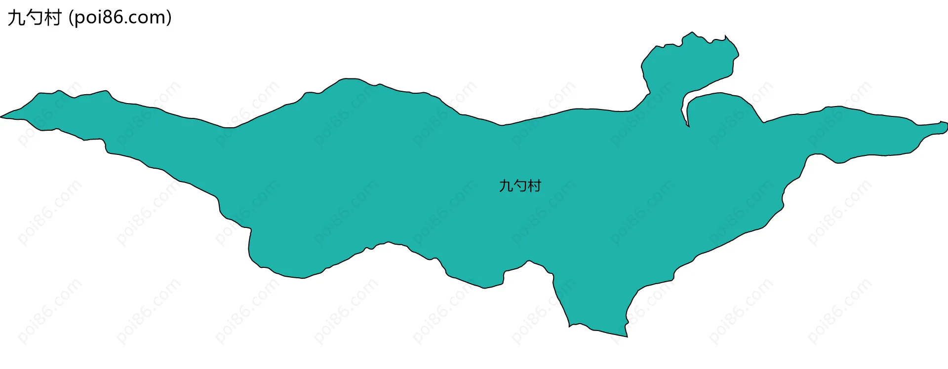 九勺村边界地图