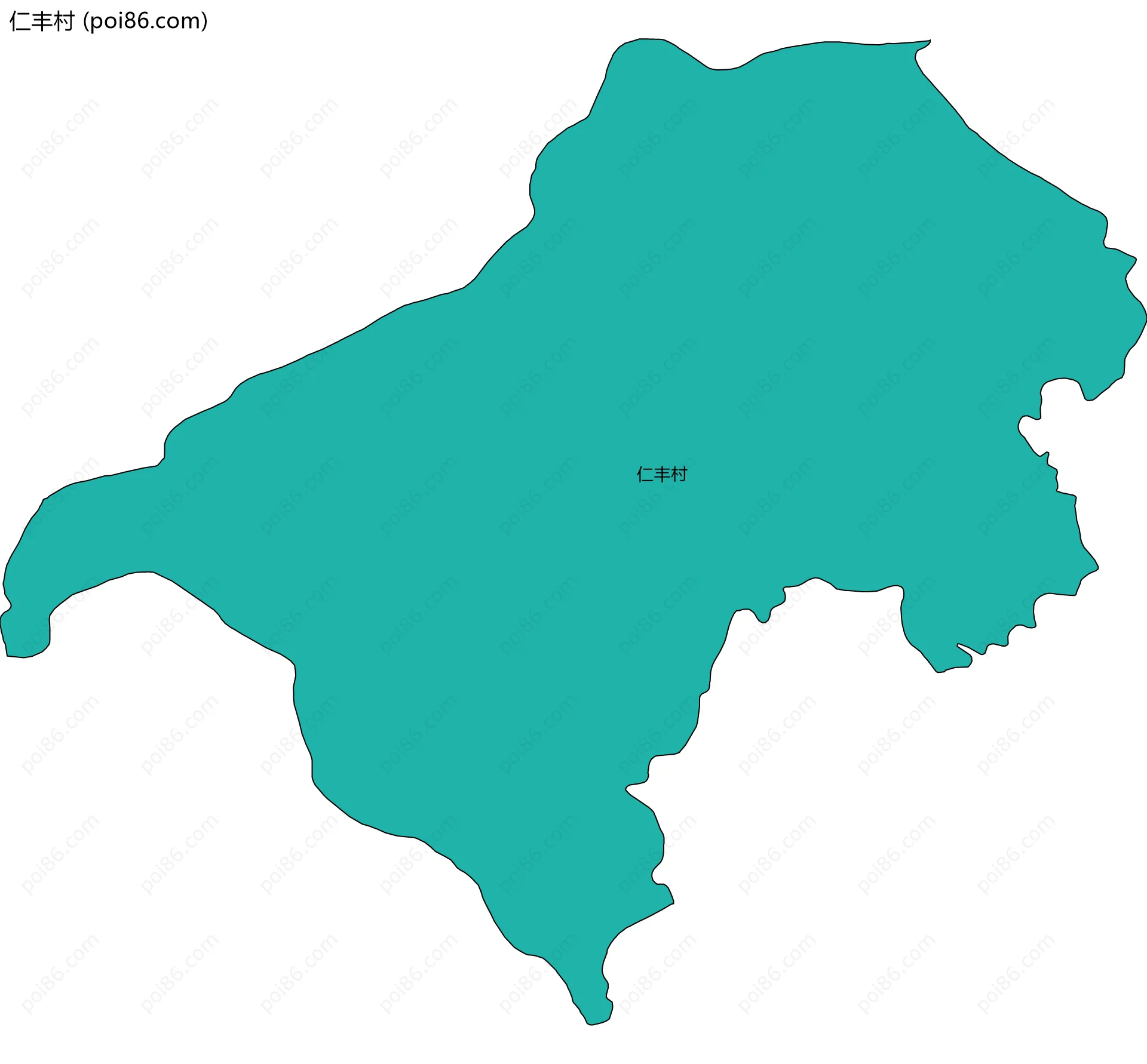 仁丰村边界地图