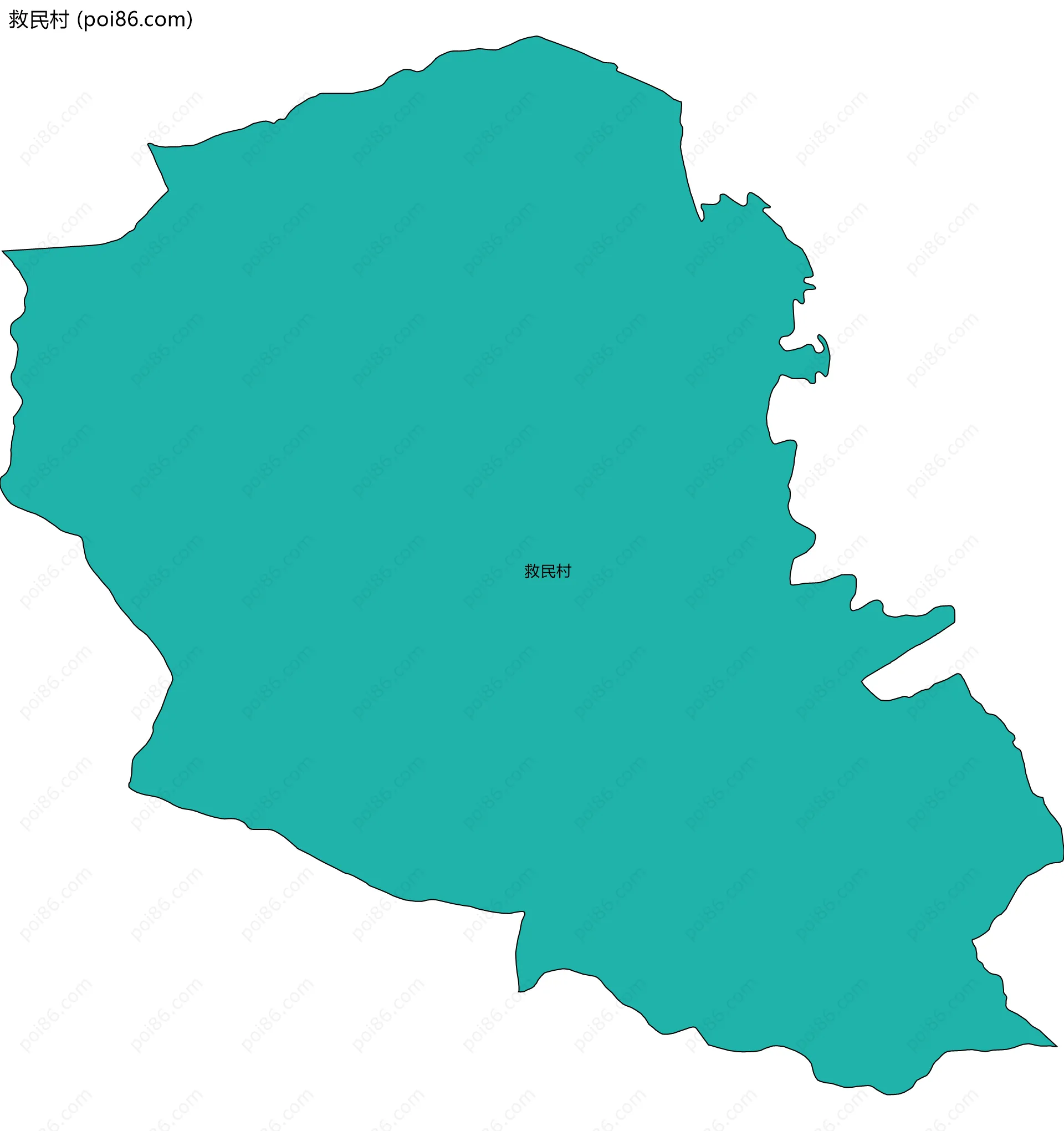 救民村边界地图