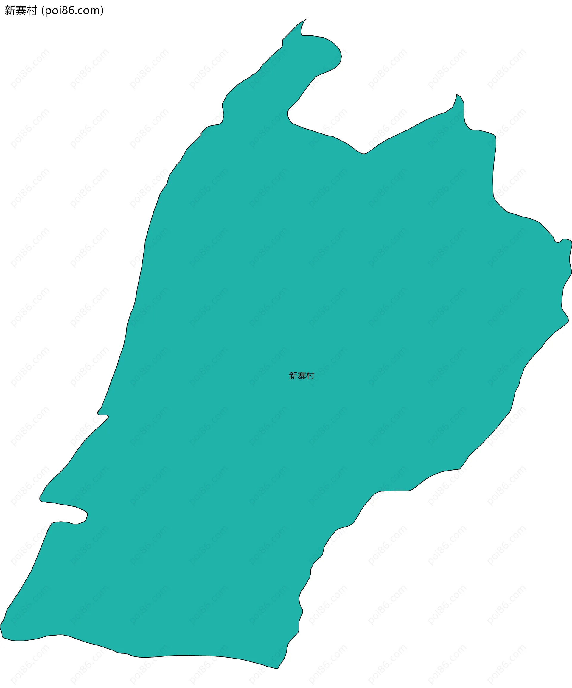 新寨村边界地图