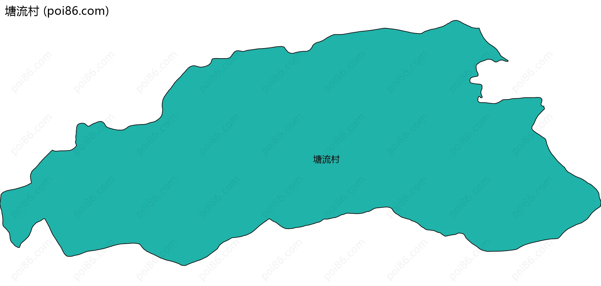 塘流村边界地图