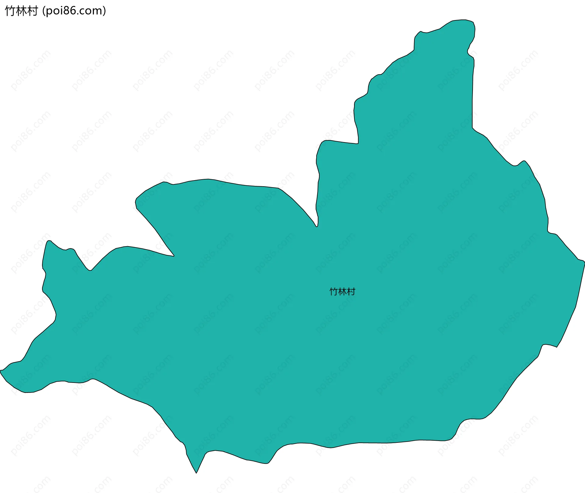 竹林村边界地图