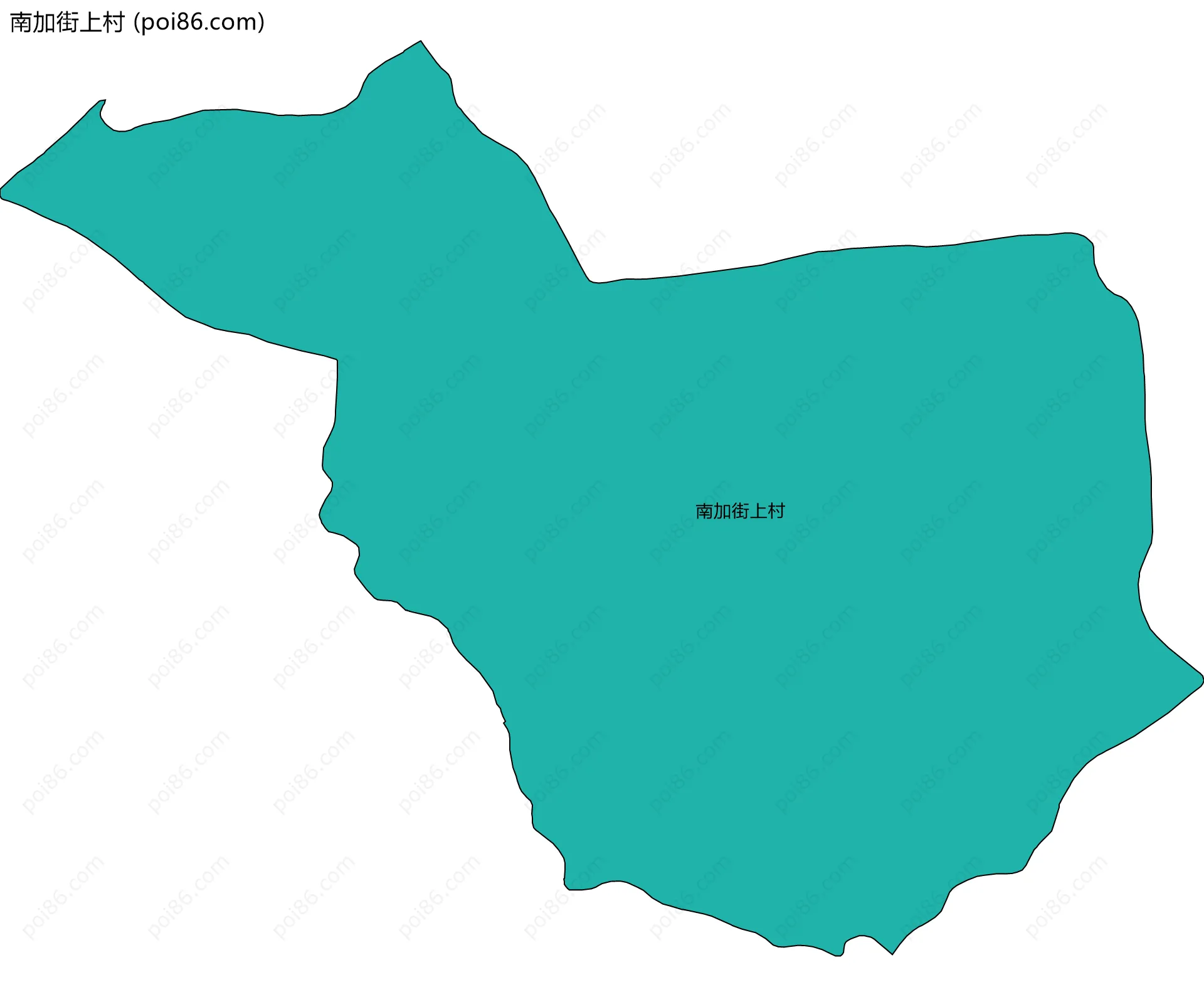 南加街上村边界地图