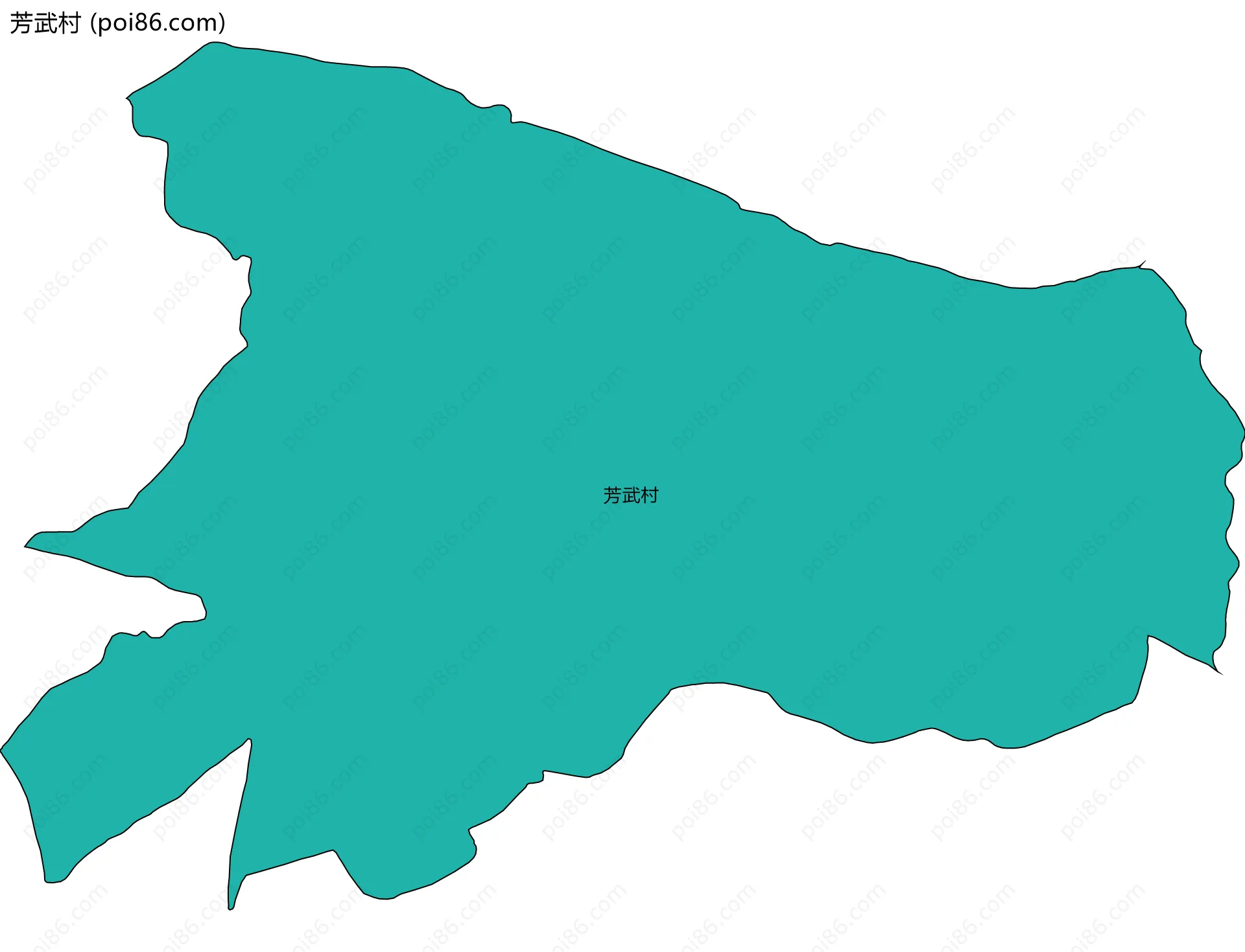 芳武村边界地图