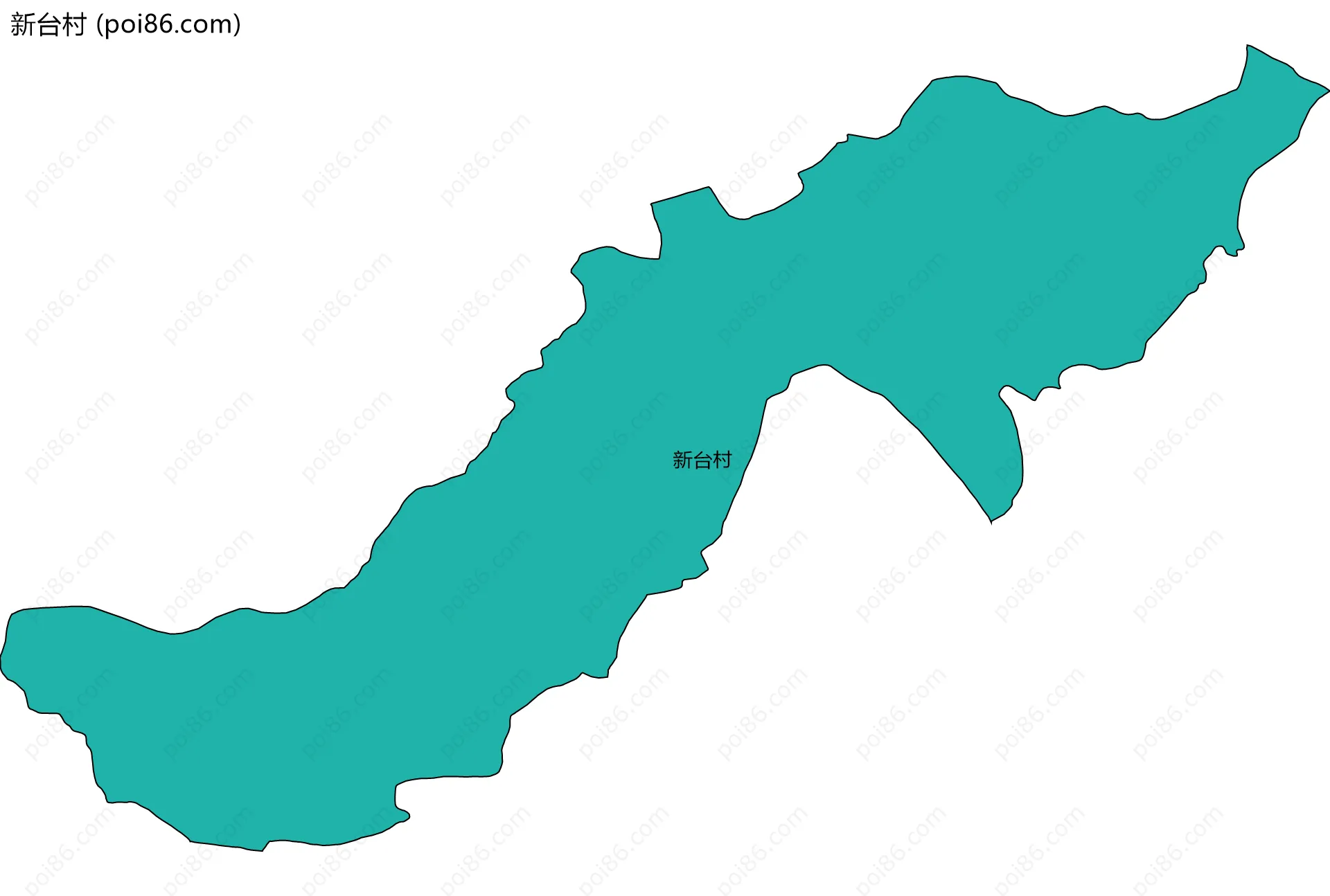 新台村边界地图
