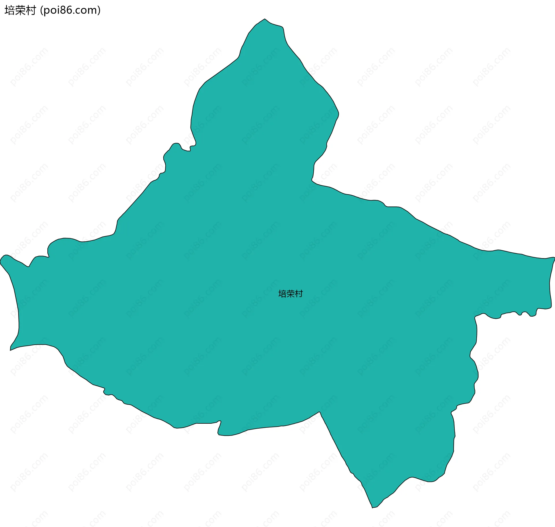 培荣村边界地图
