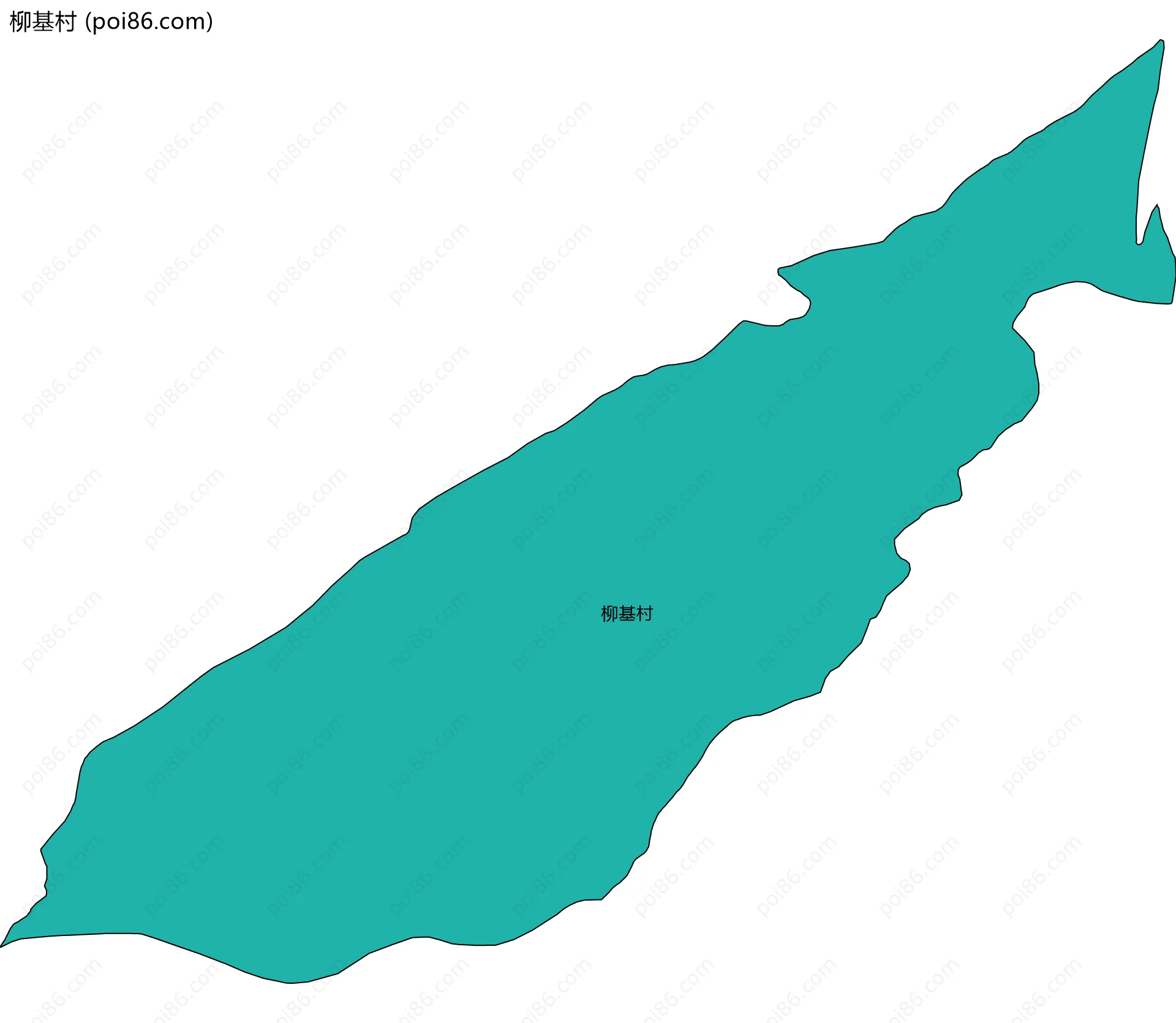 柳基村边界地图