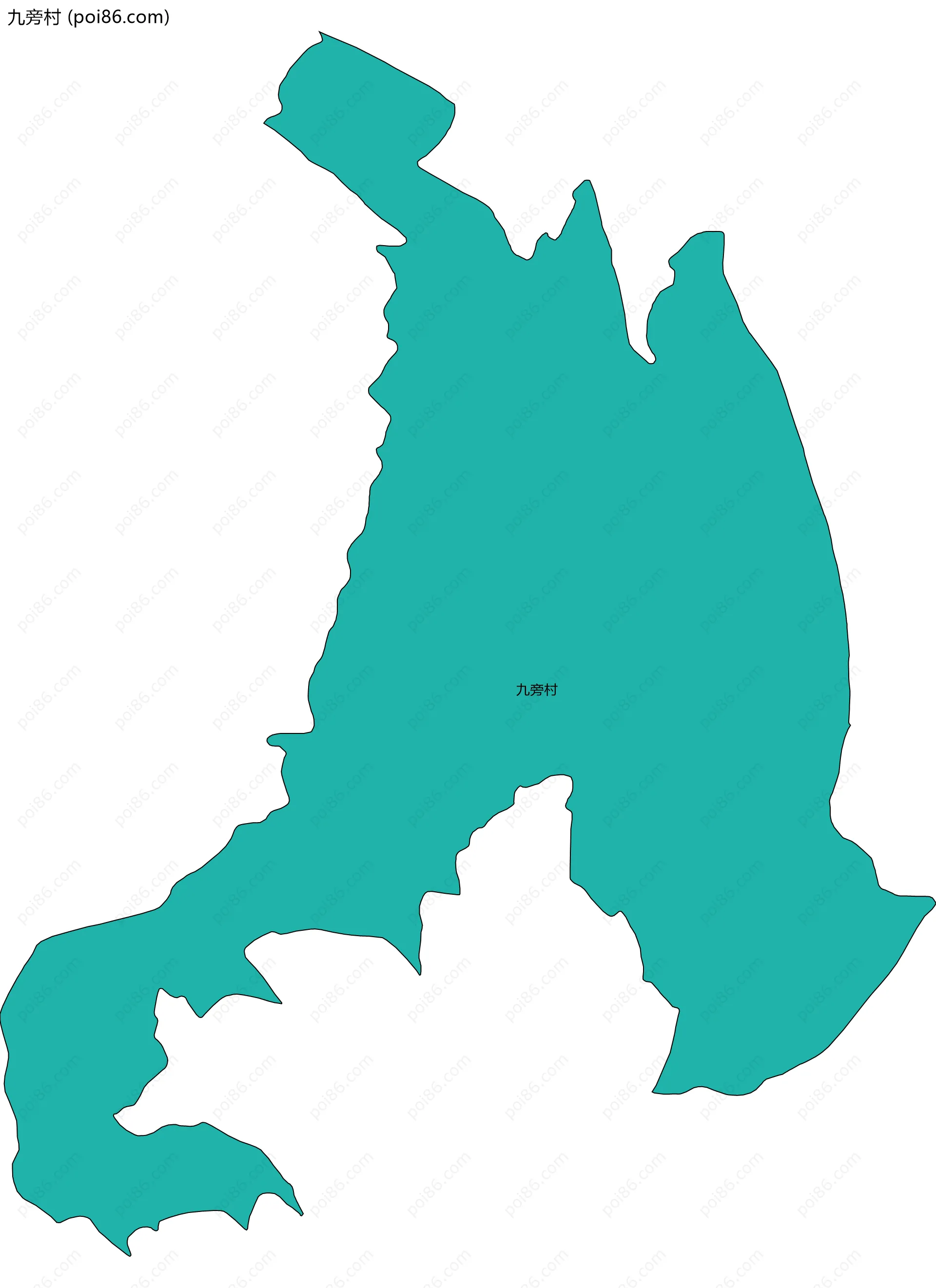 九旁村边界地图