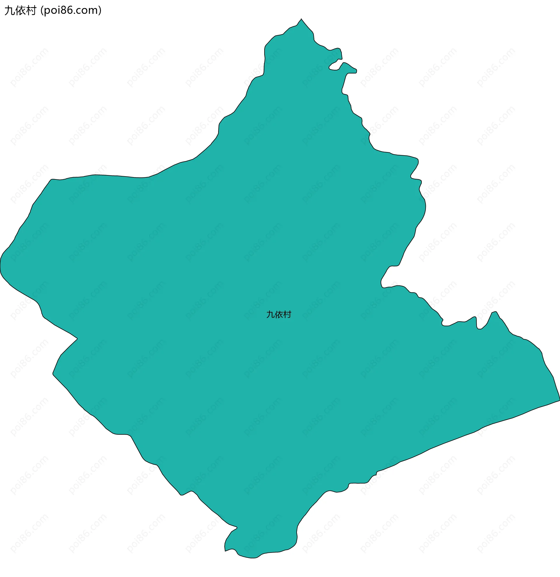 九依村边界地图