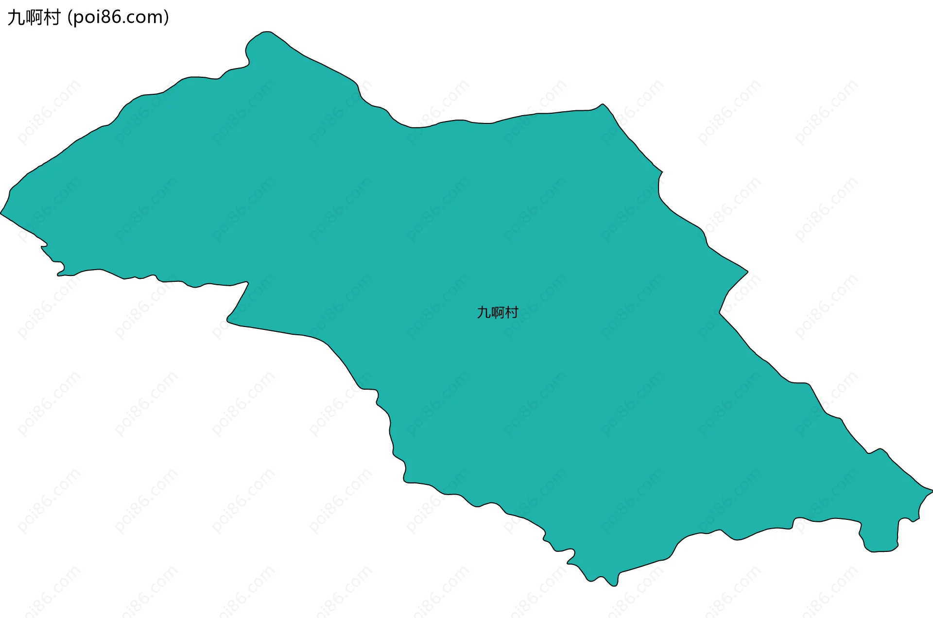 九啊村边界地图