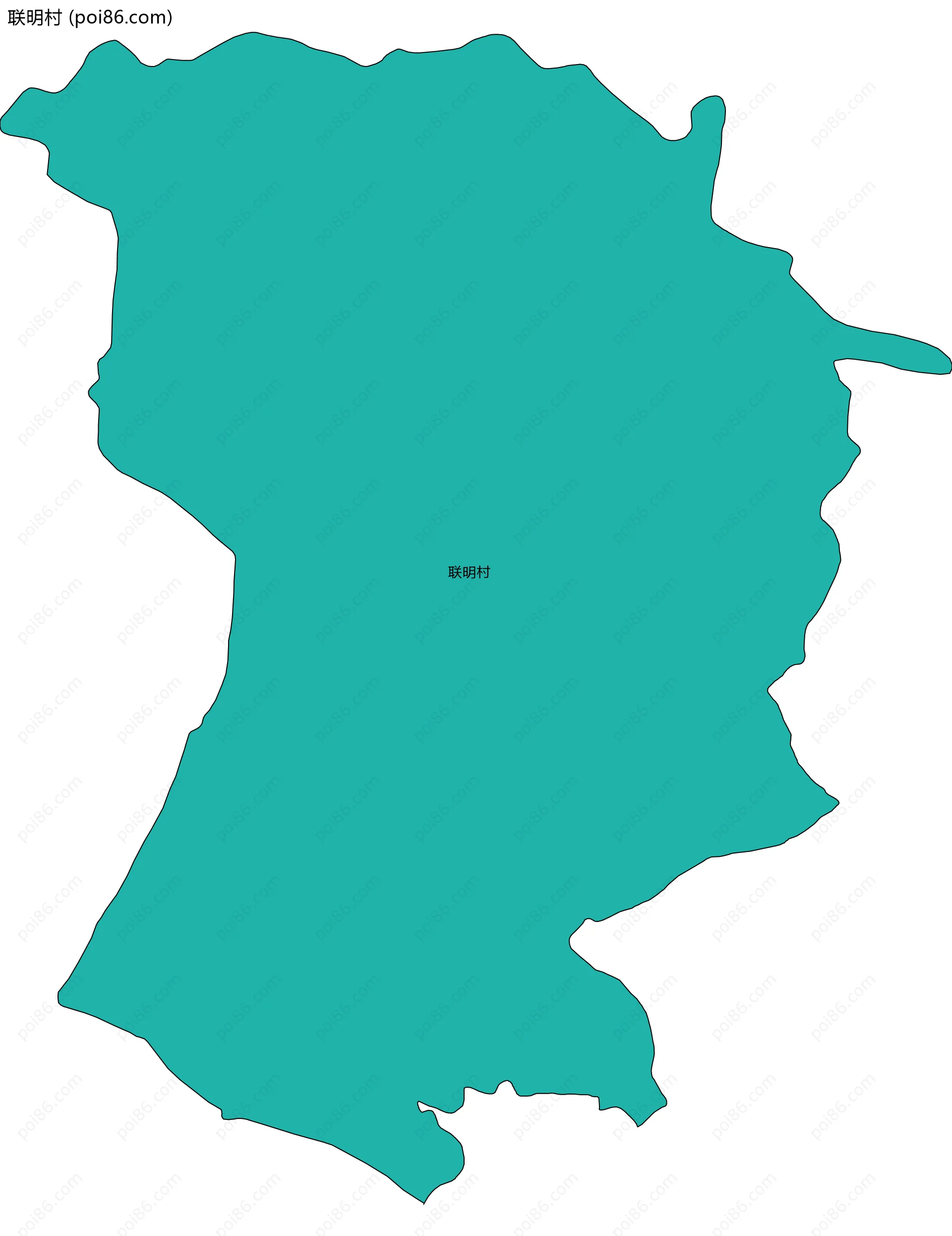 联明村边界地图