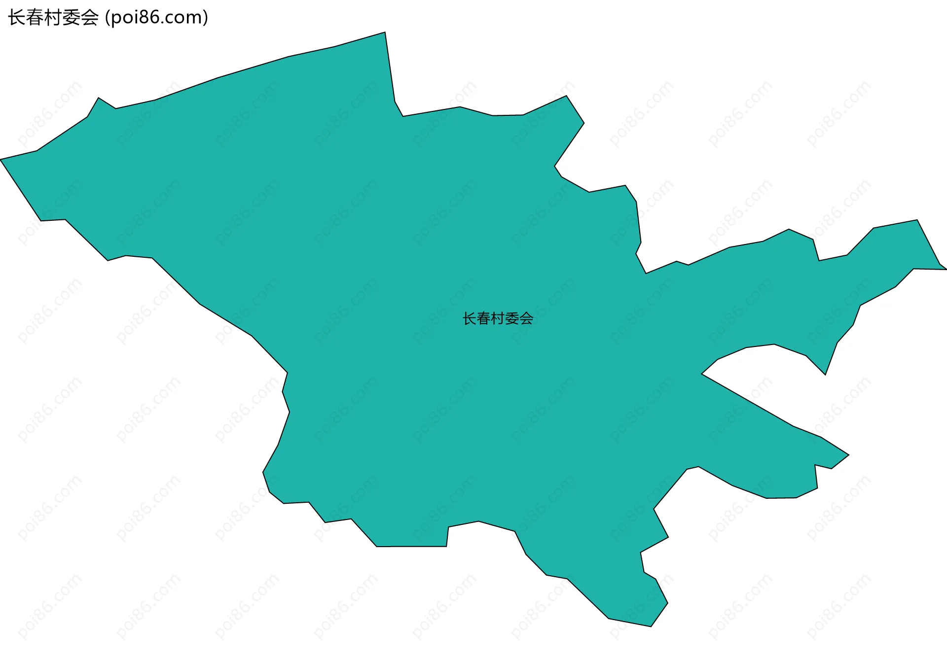 长春村委会边界地图