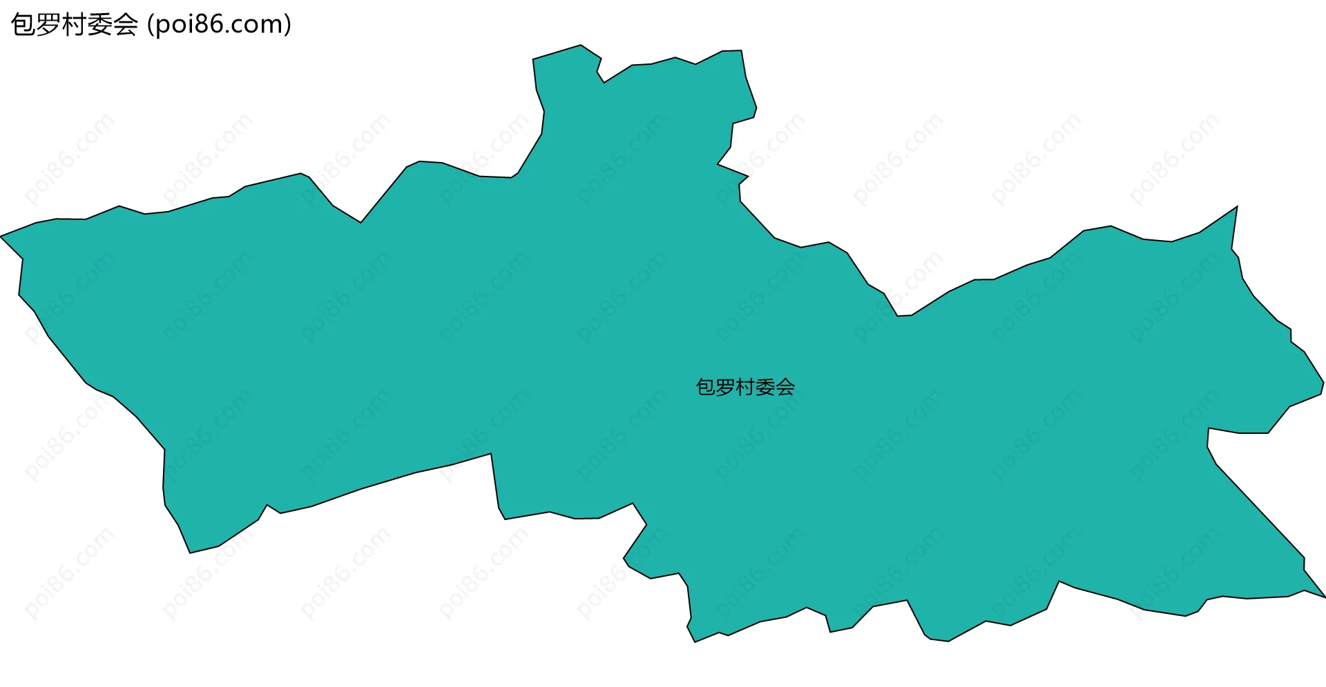 包罗村委会边界地图