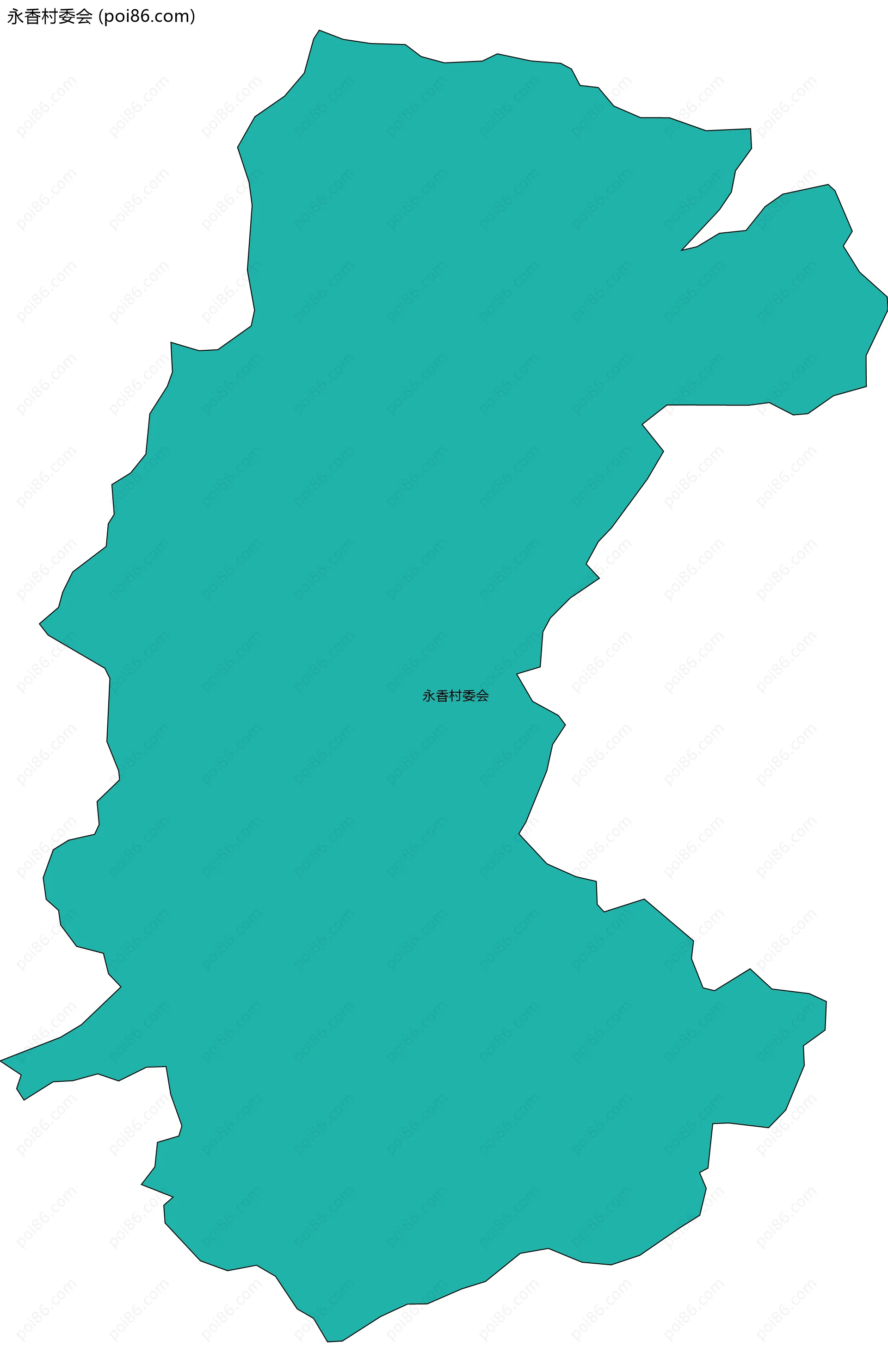 永香村委会边界地图