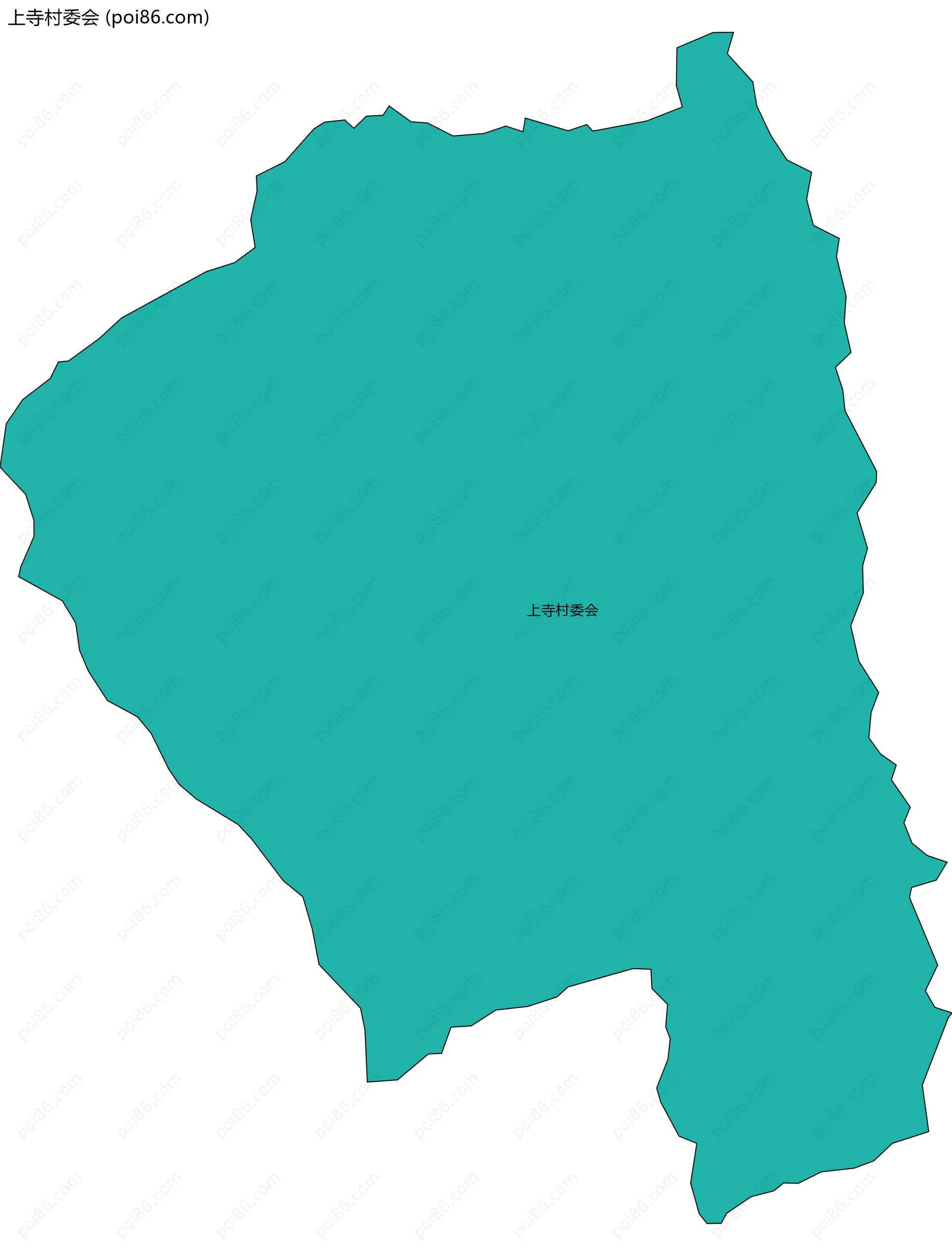 上寺村委会边界地图