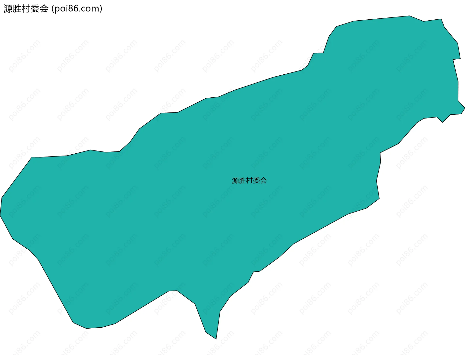 源胜村委会边界地图