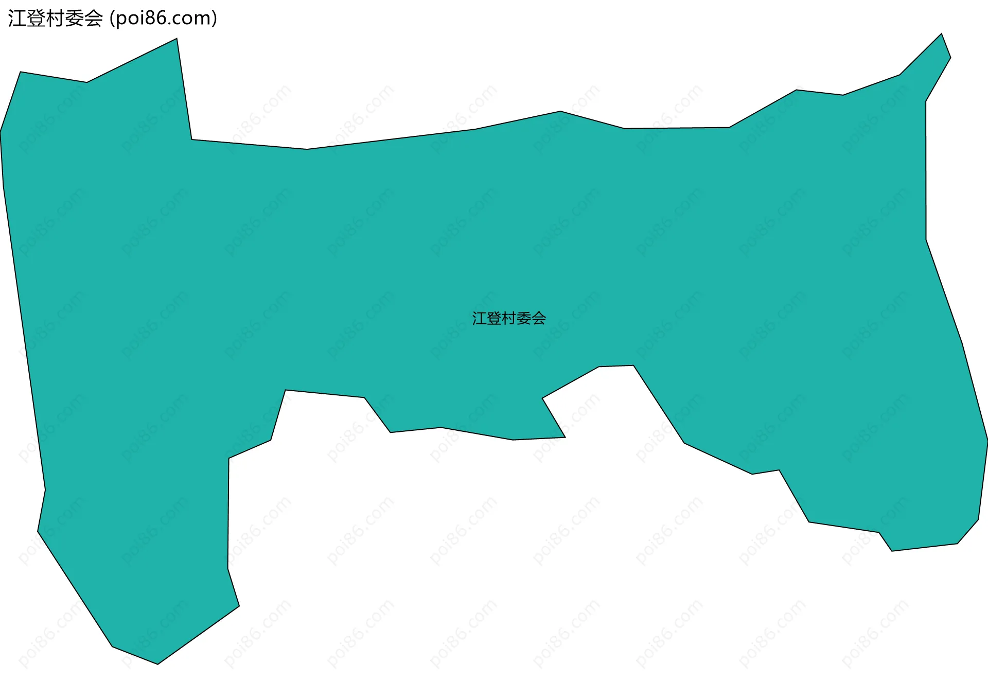 江登村委会边界地图