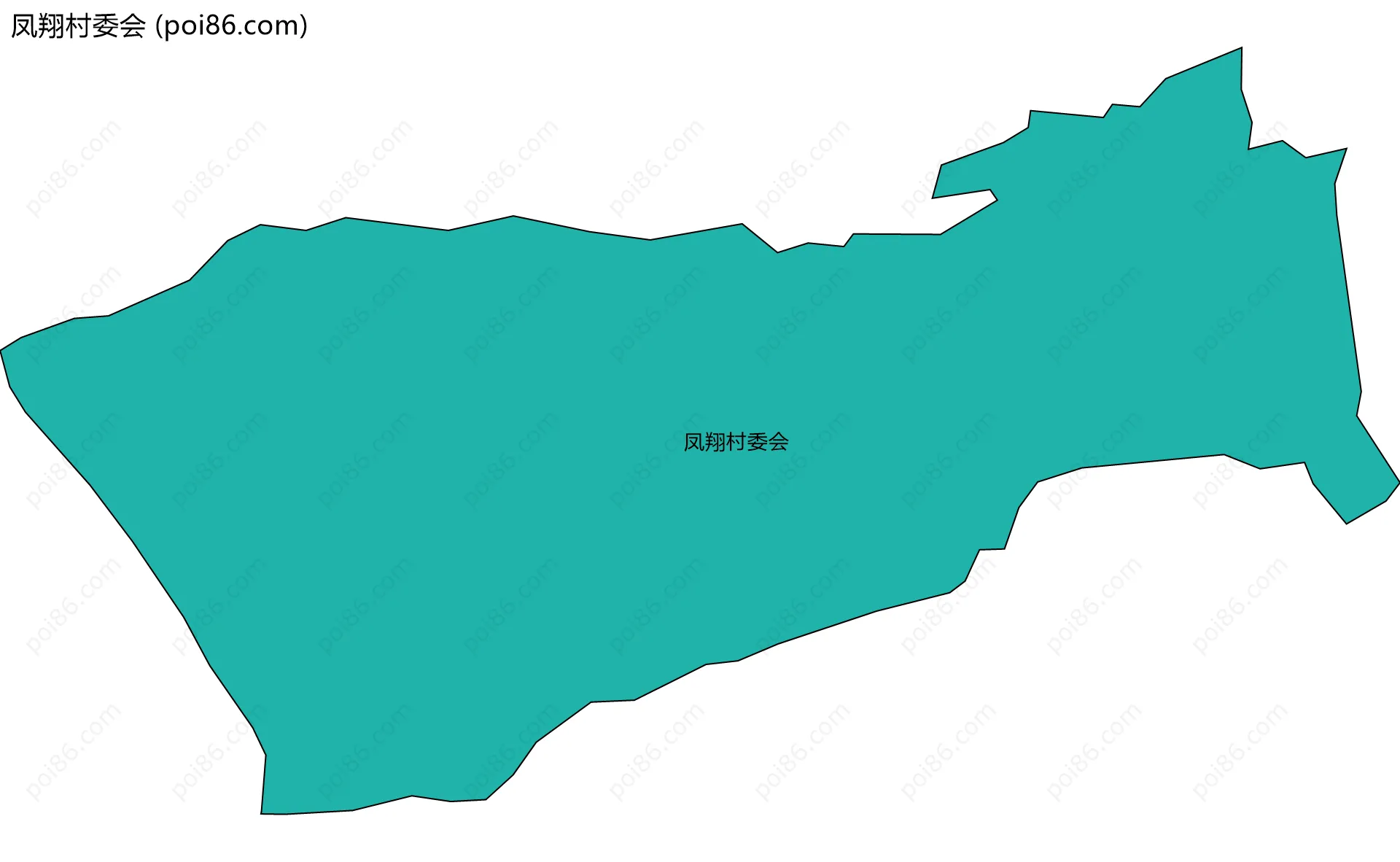 凤翔村委会边界地图
