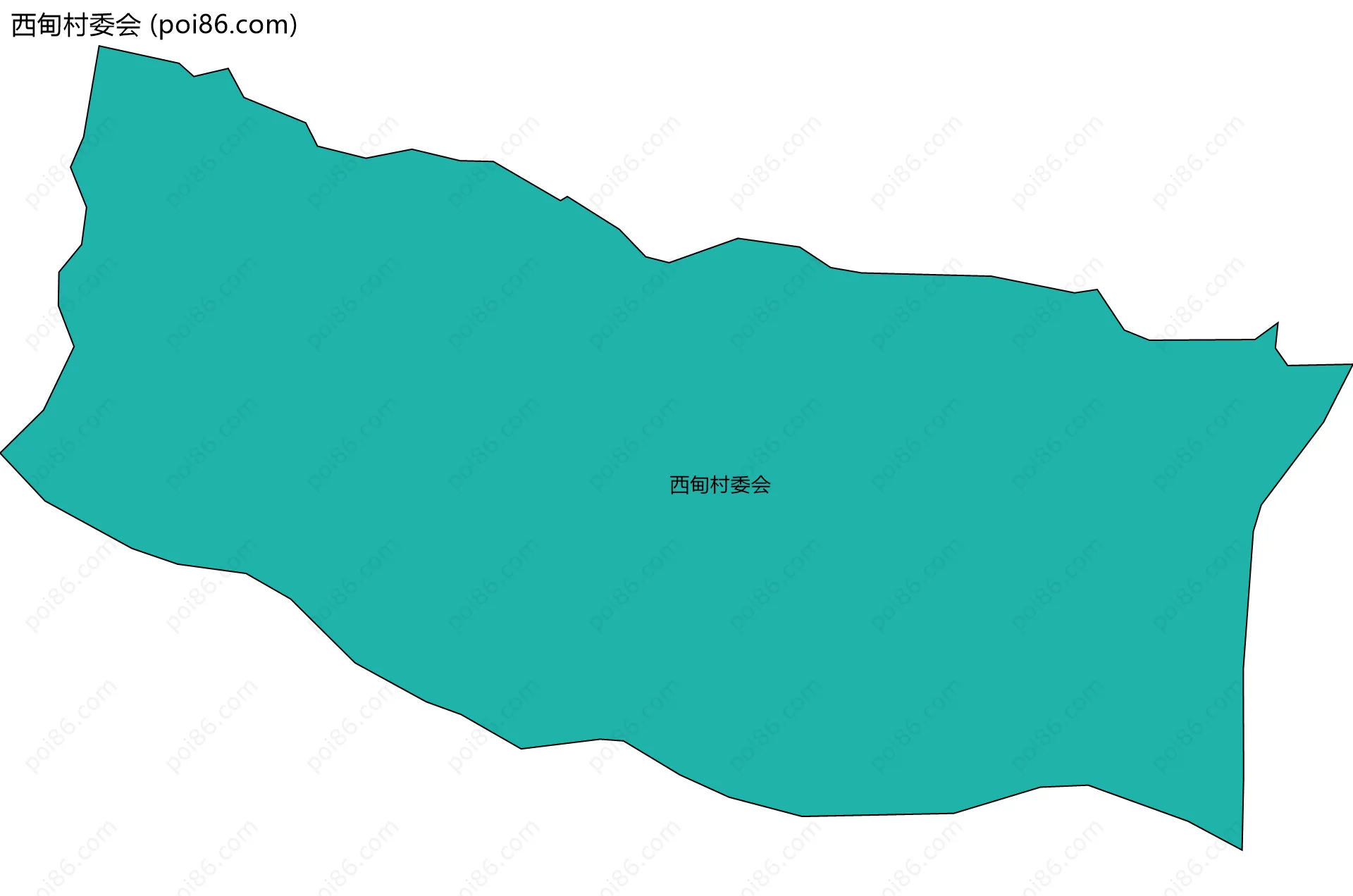 西甸村委会边界地图