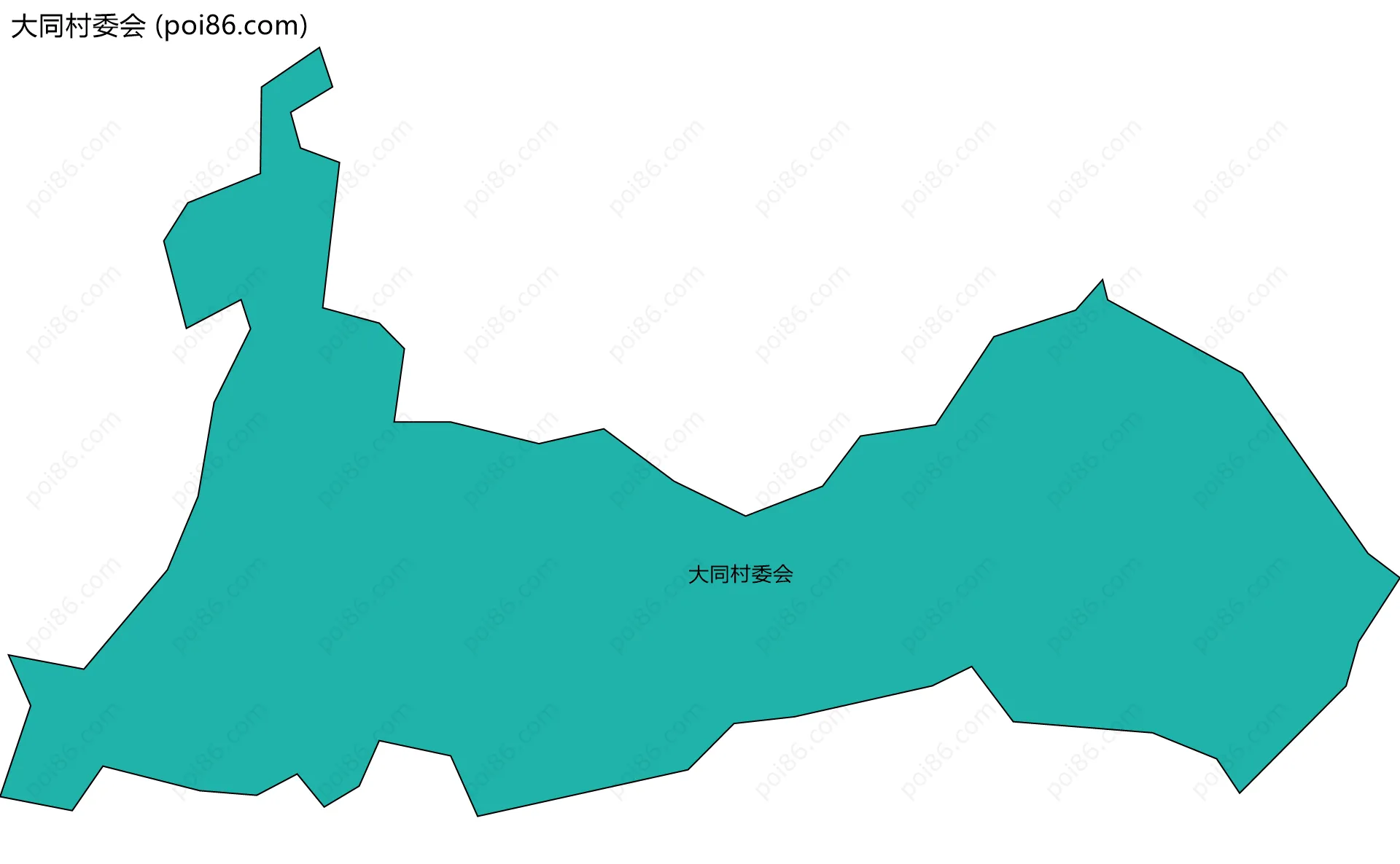 大同村委会边界地图