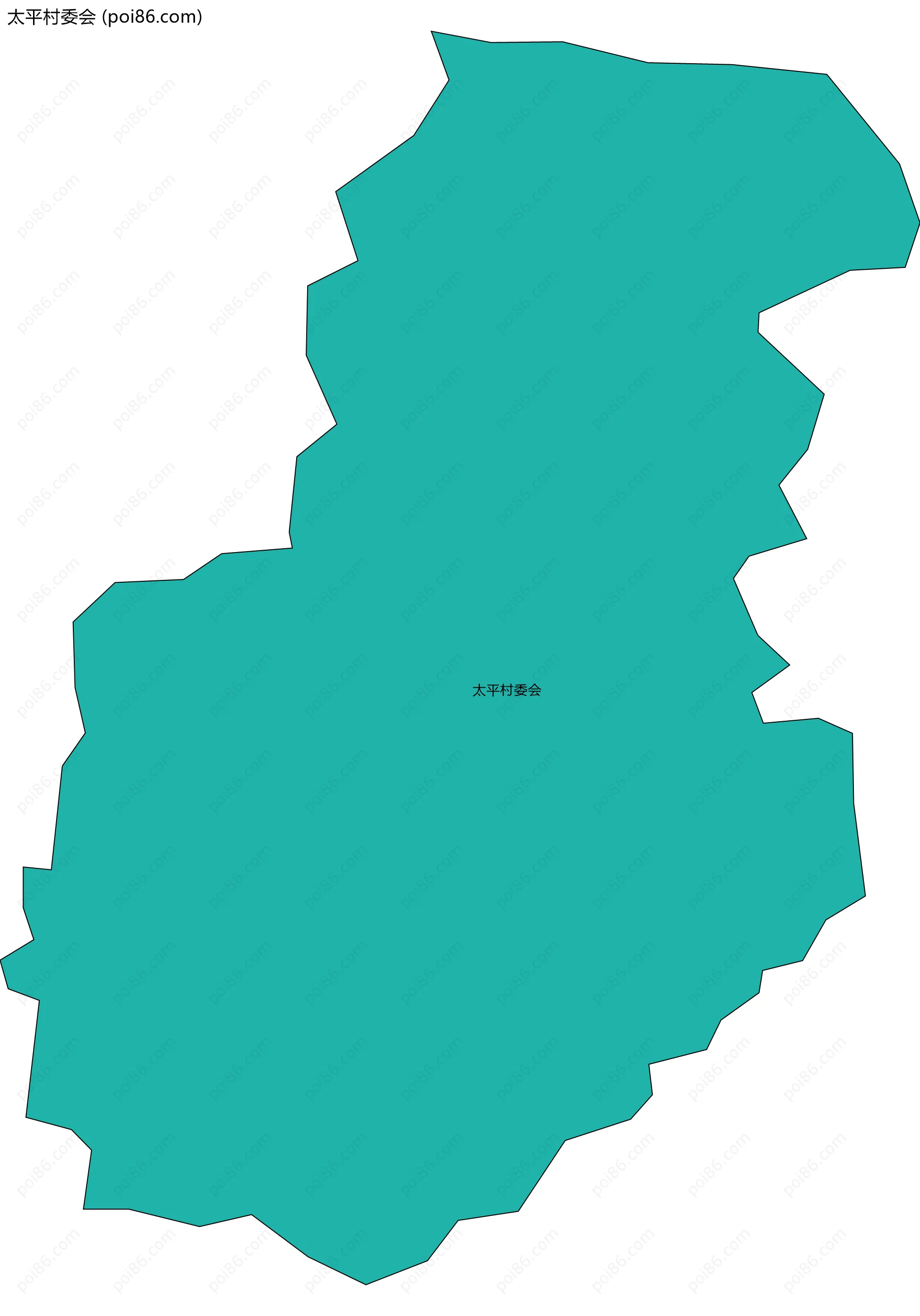 太平村委会边界地图