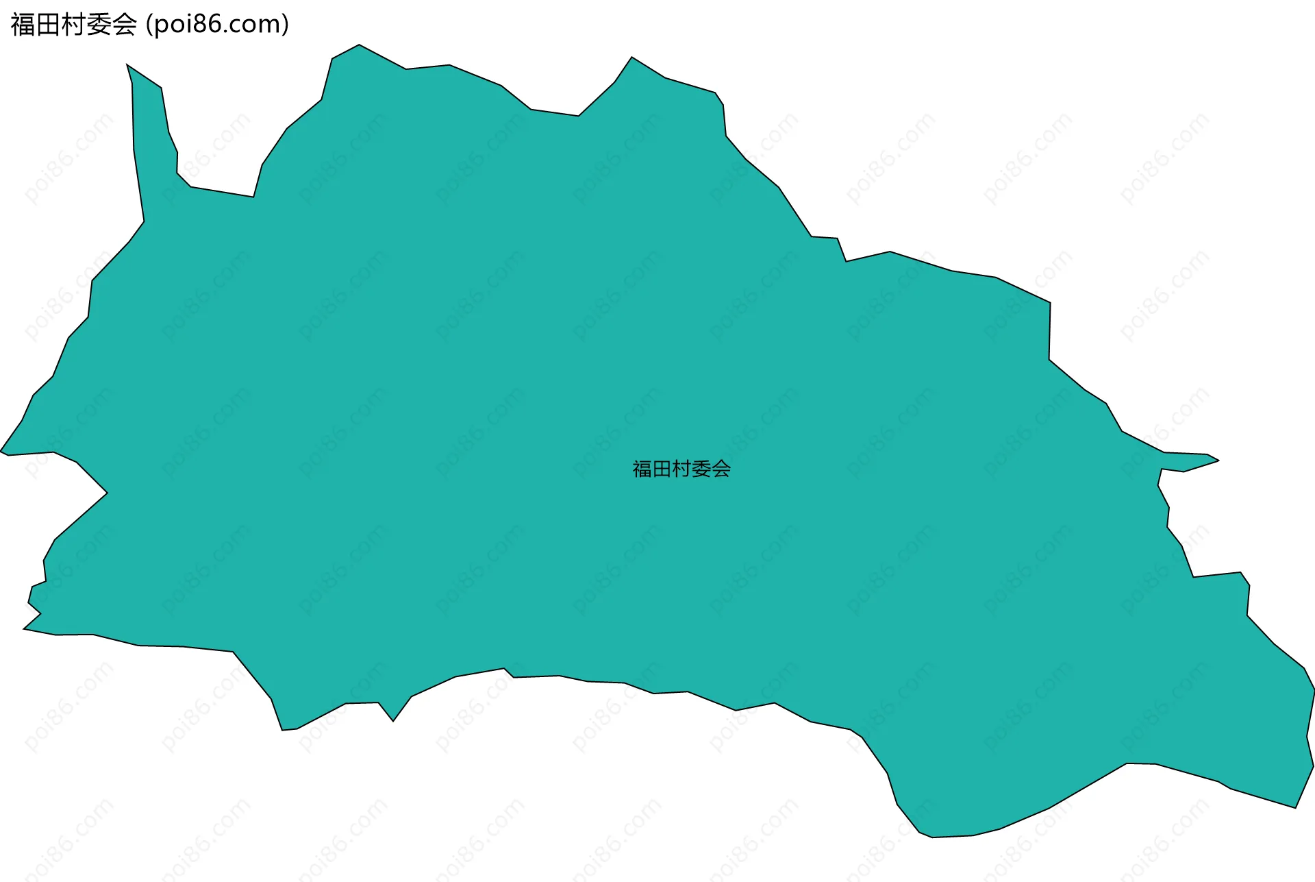 福田村委会边界地图