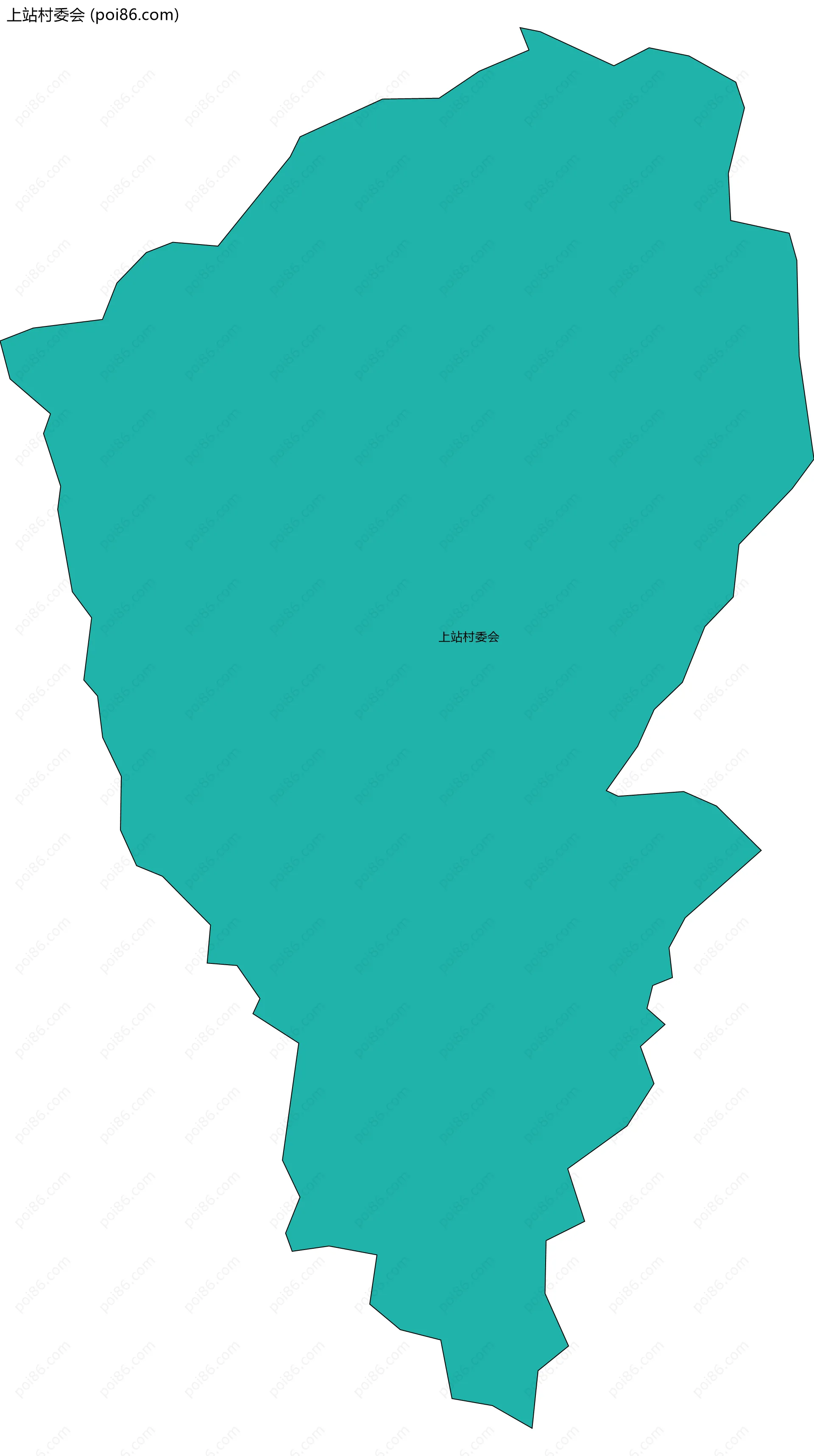 上站村委会边界地图