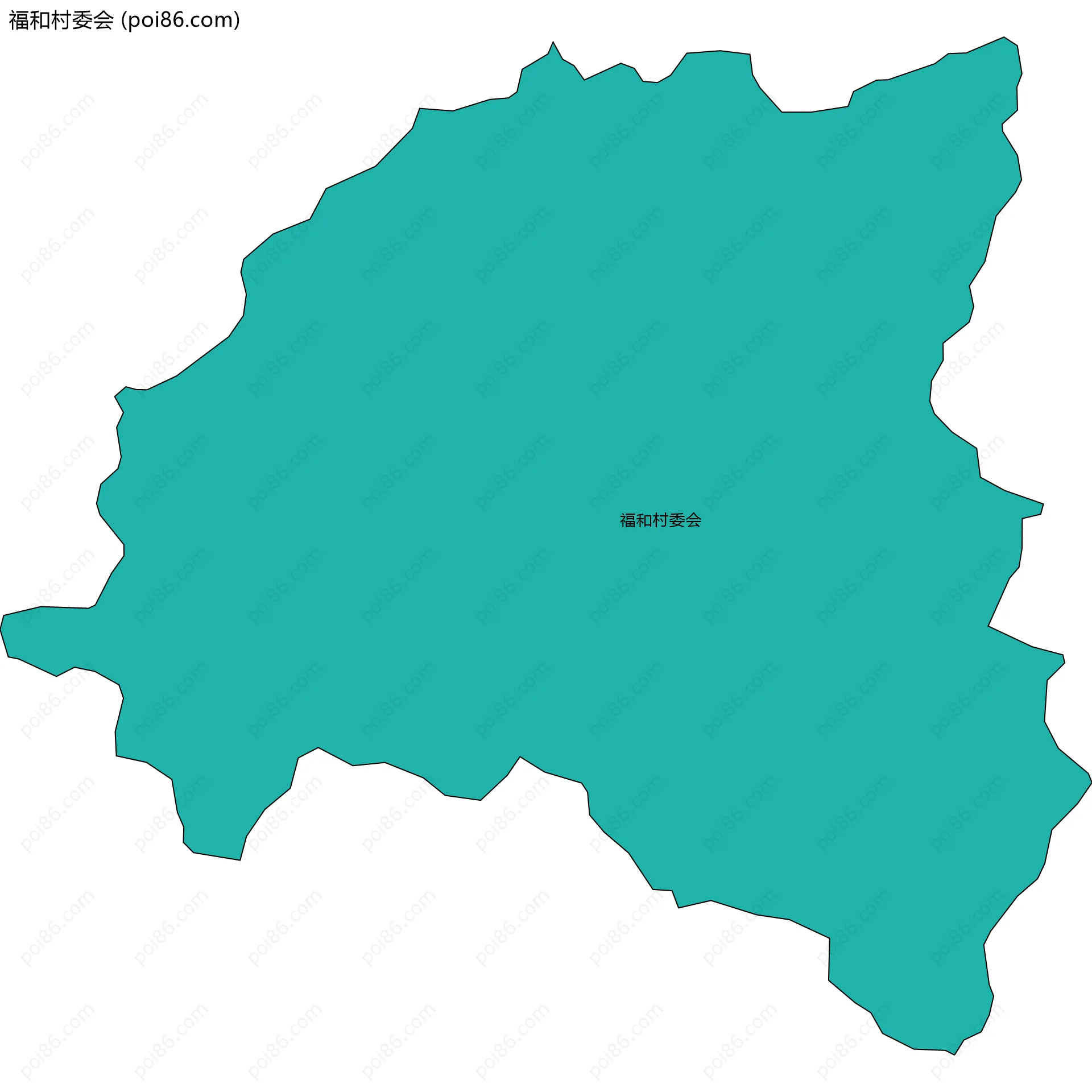 福和村委会边界地图