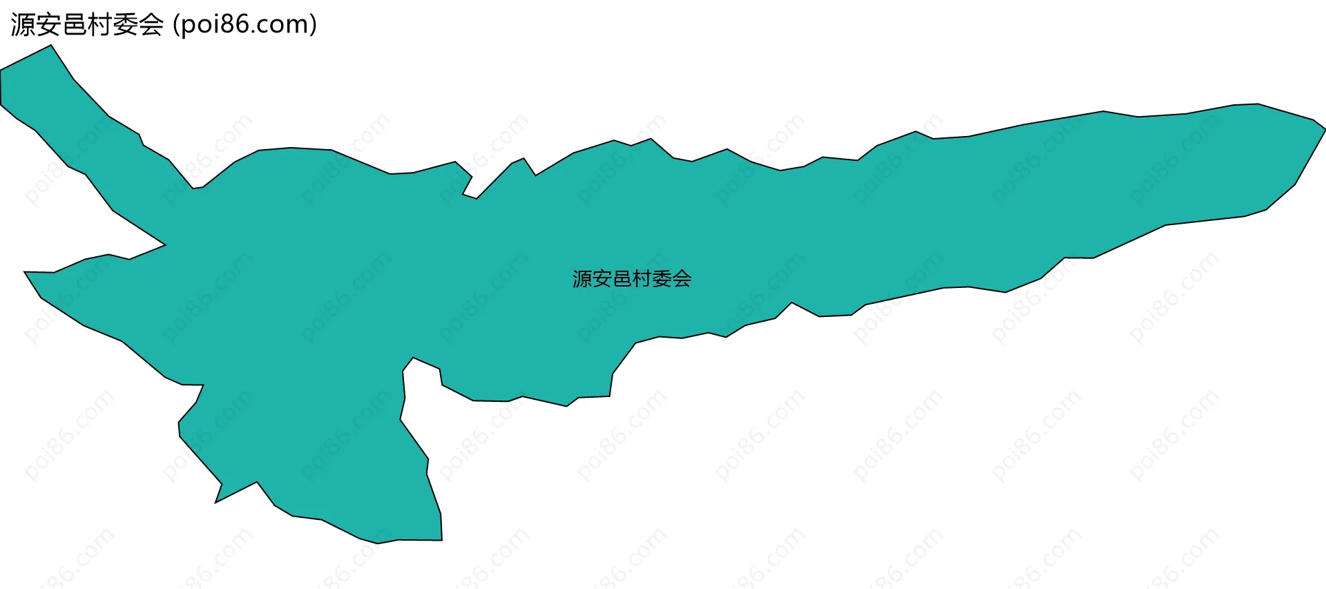 源安邑村委会边界地图